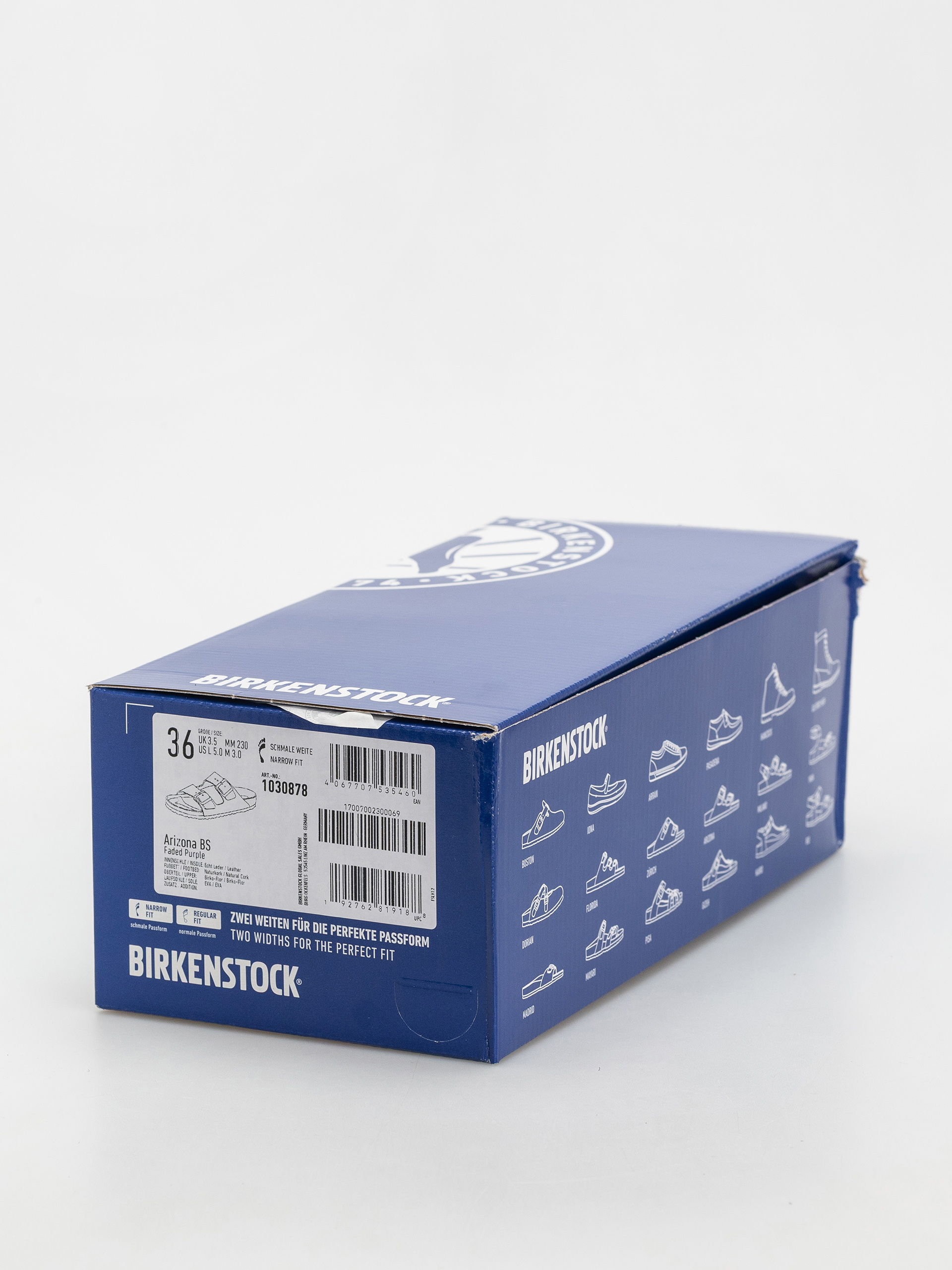 Klapki Birkenstock Arizona Briko Flor Narrow Wmn (faded purple)