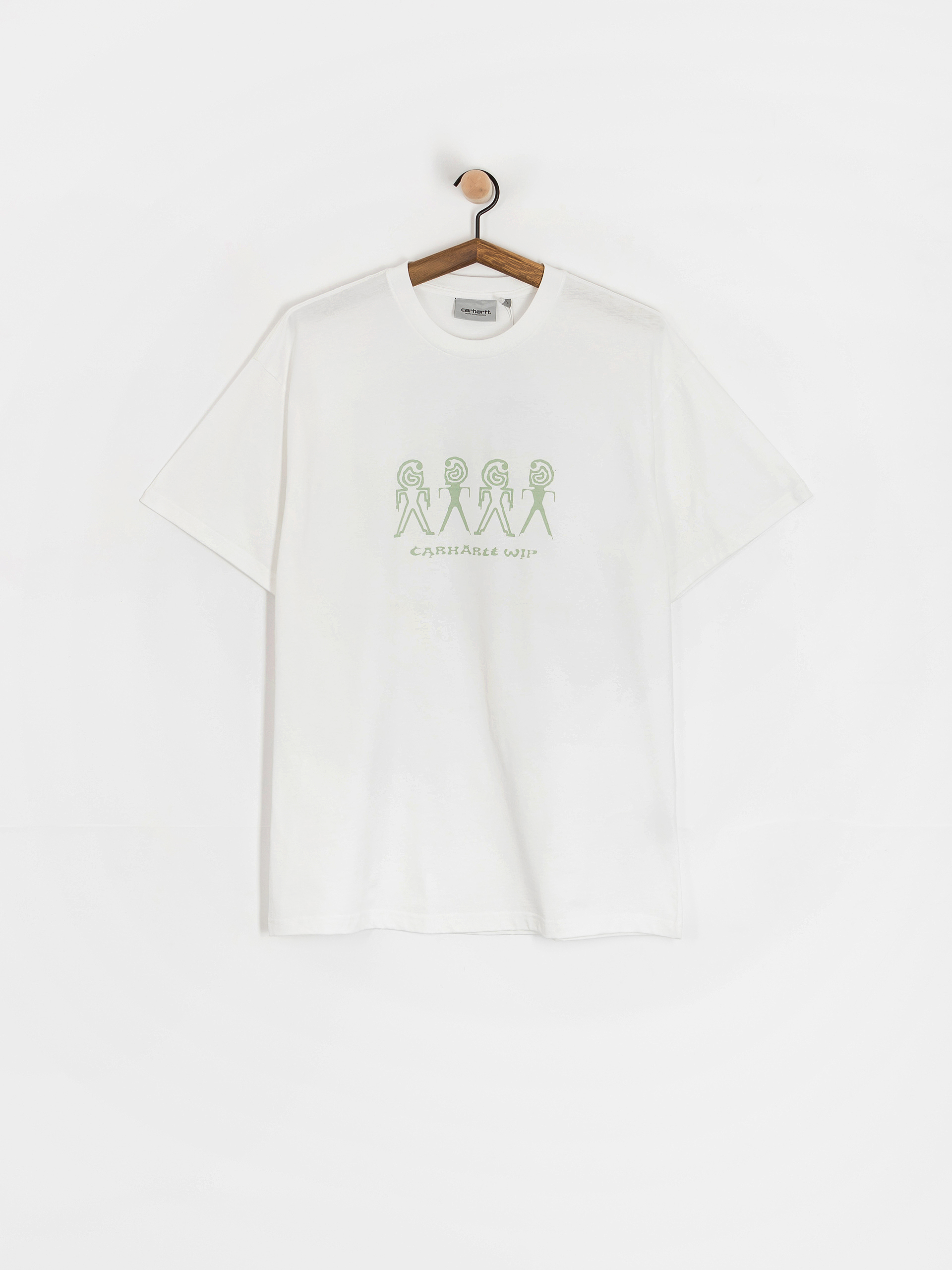 T-shirt Carhartt WIP Terrestrial (white/pale olive/pigment garment dyed)