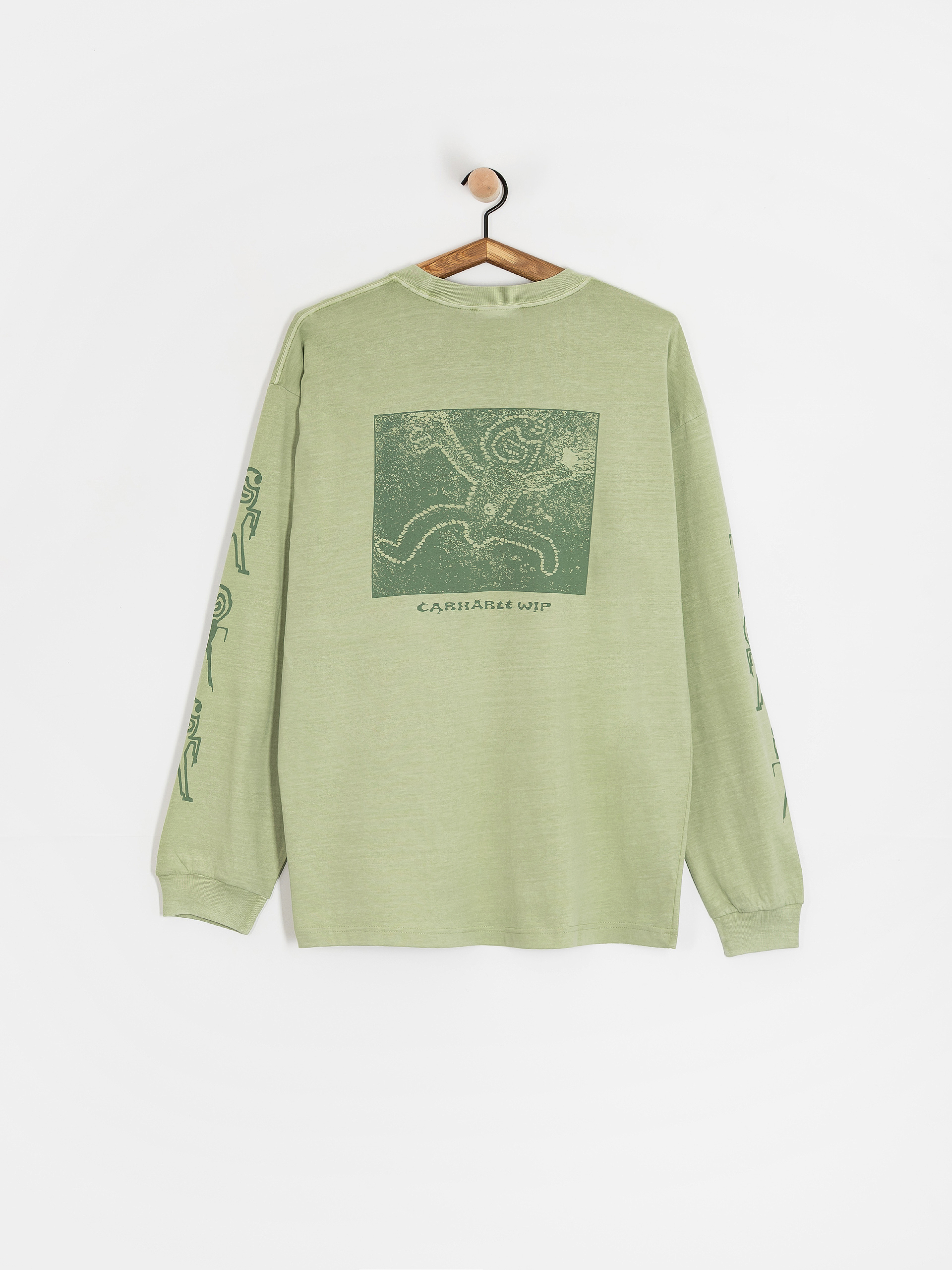 Longsleeve Carhartt WIP Terrestrial (pale olive/dollar green/pigment garment dyed)