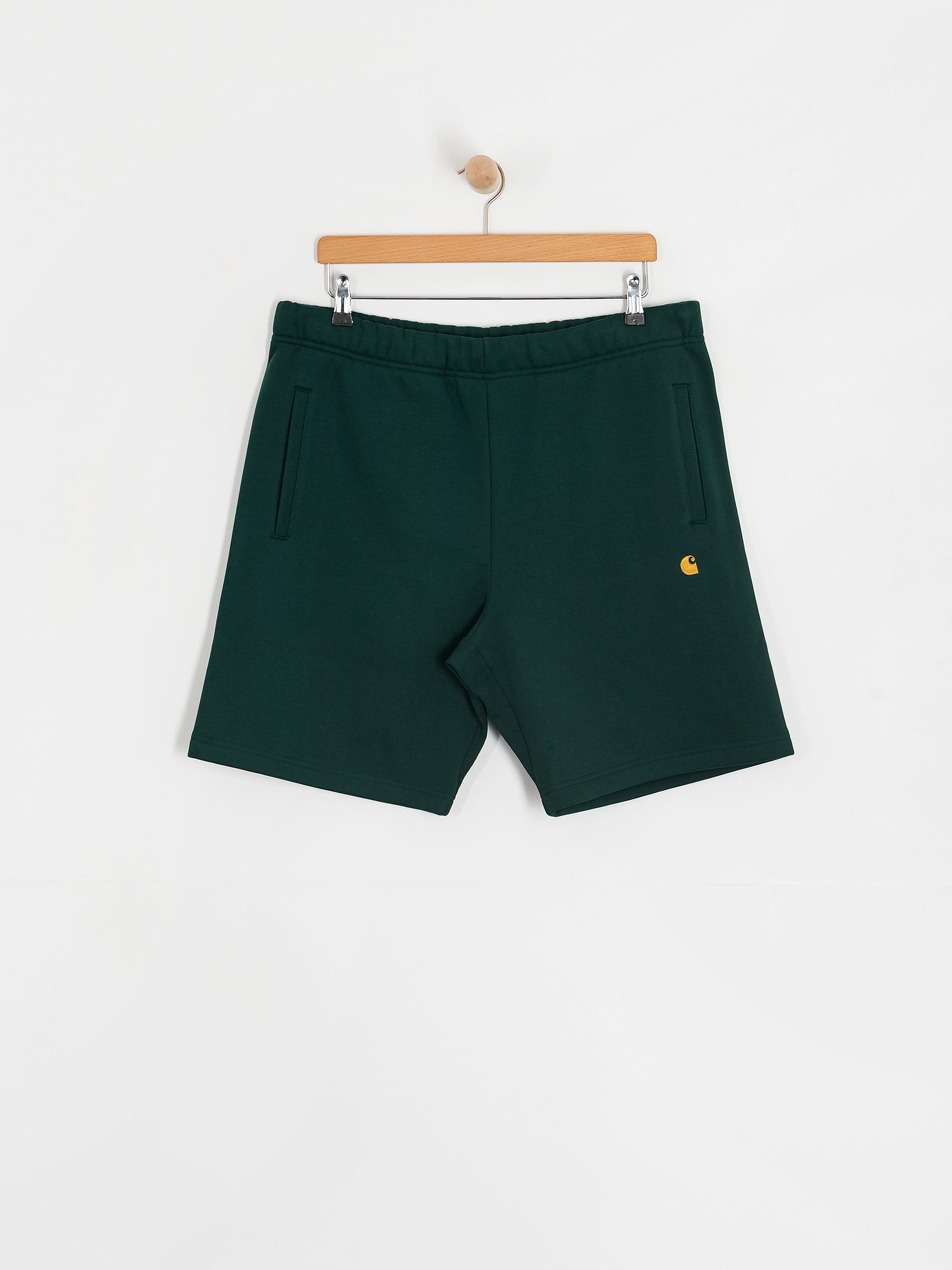 Szorty Carhartt WIP Chase (dark fir/gold)