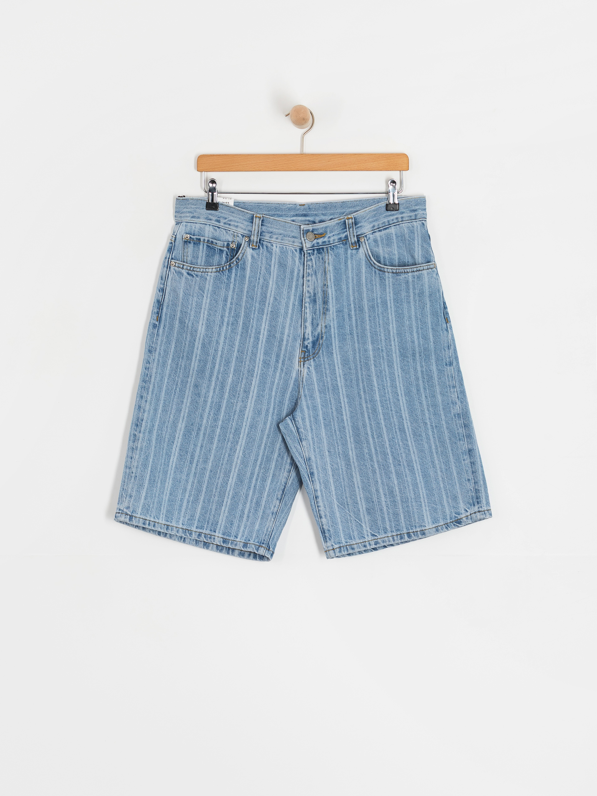 Szorty Carhartt WIP Rylan (rylan stripe/blue/stone bleached)