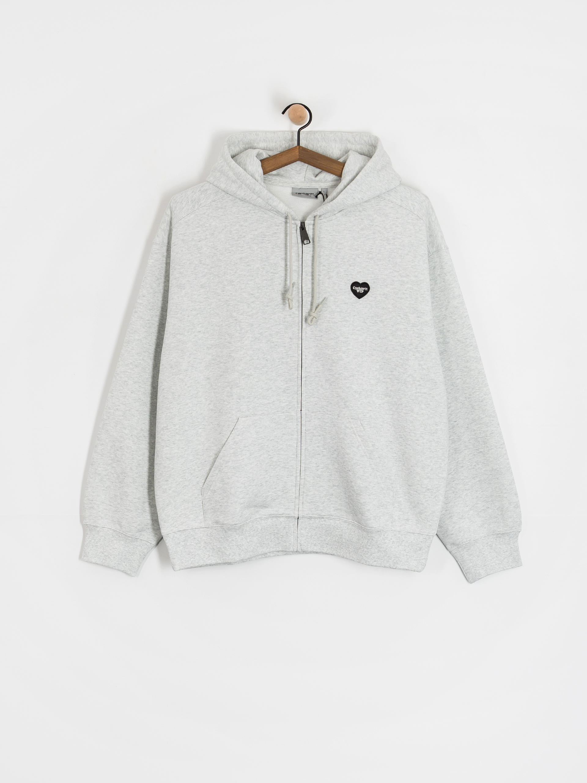 Bluza z kapturem Carhartt WIP Heart II Hartt ZHD (ash heather)
