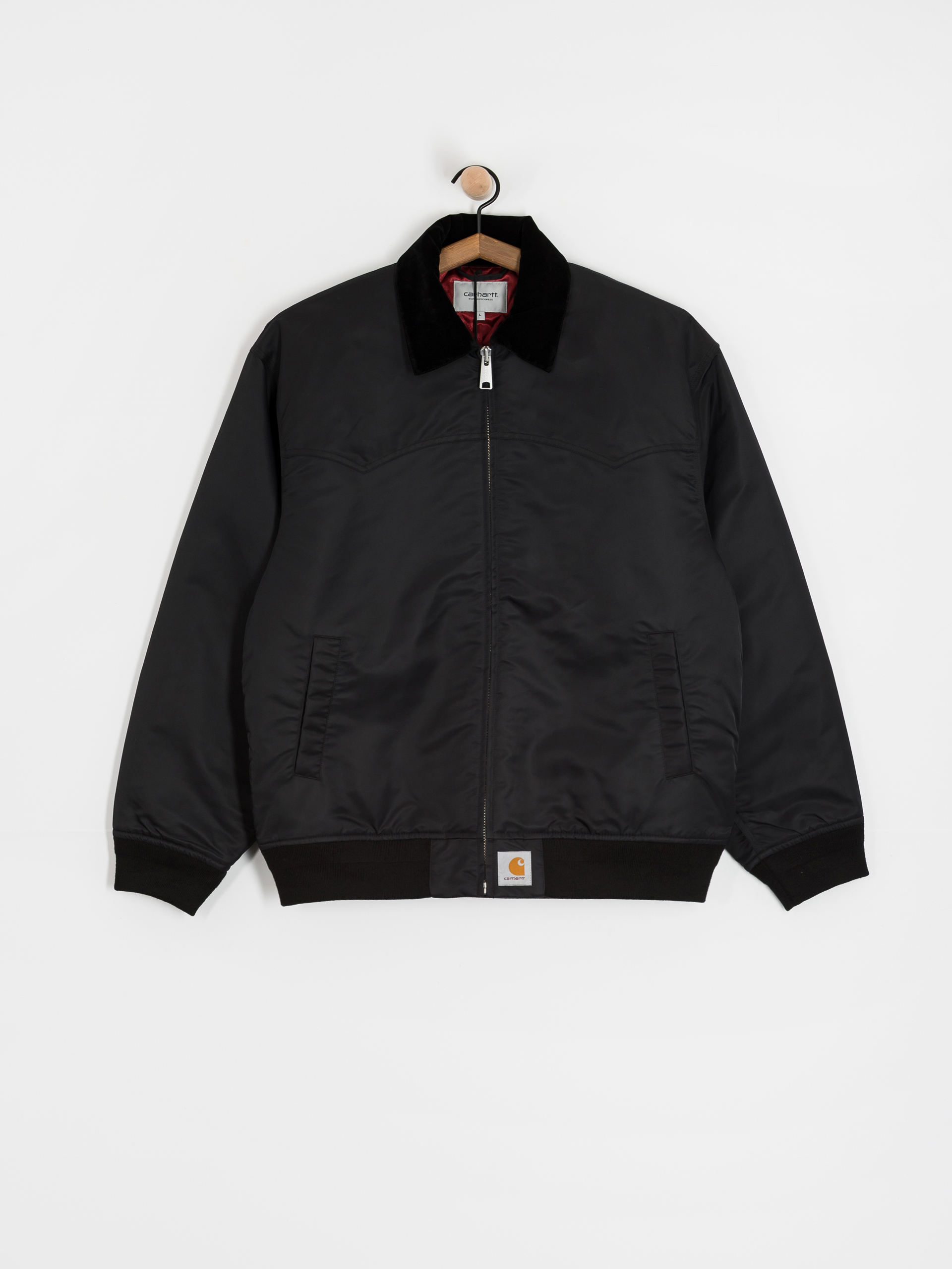 Kurtka Carhartt WIP Santa Fe Alumni (black/scarlet)