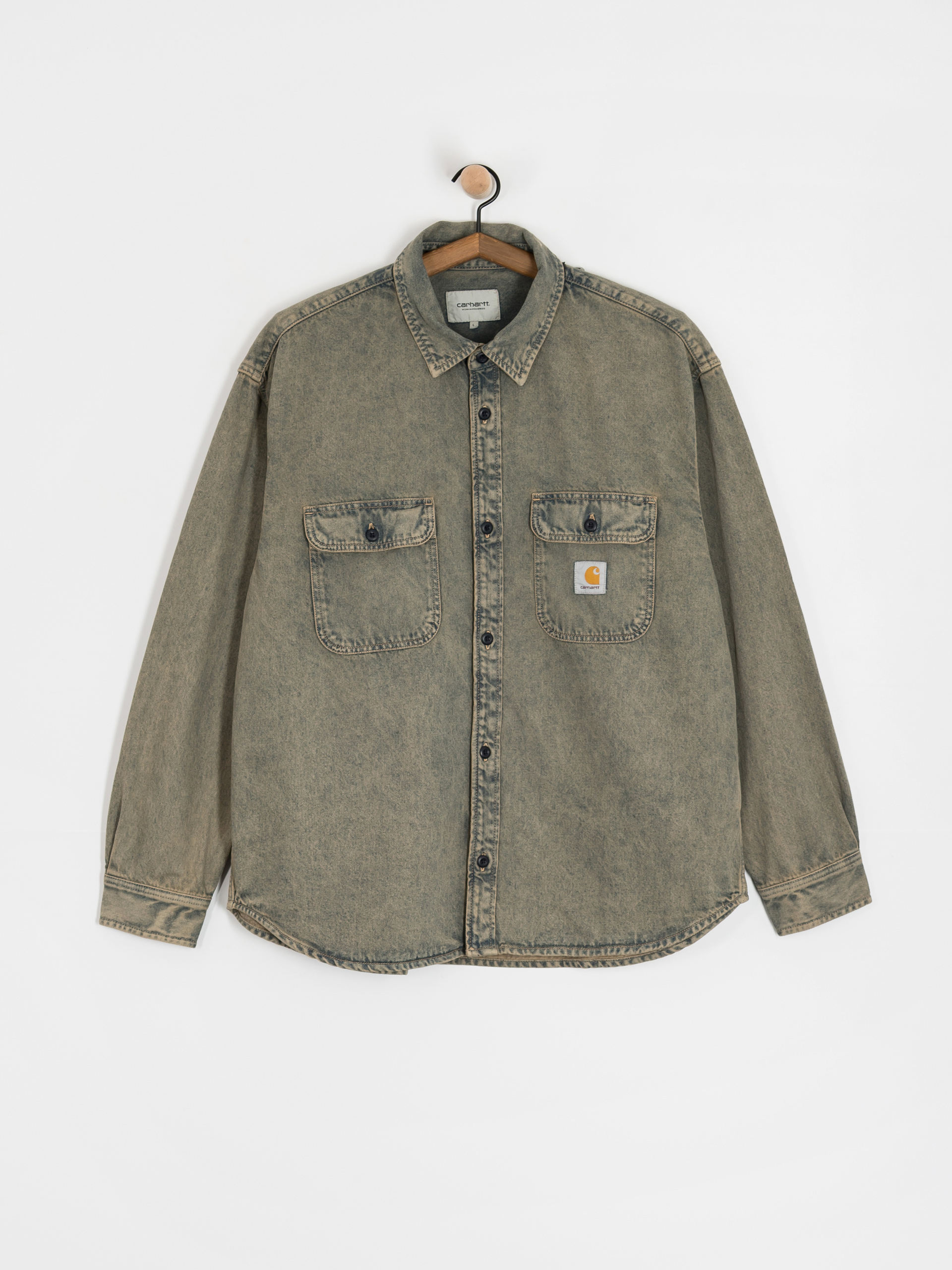 Kurtka Carhartt WIP Tigan (blue/leather/garment dyed)
