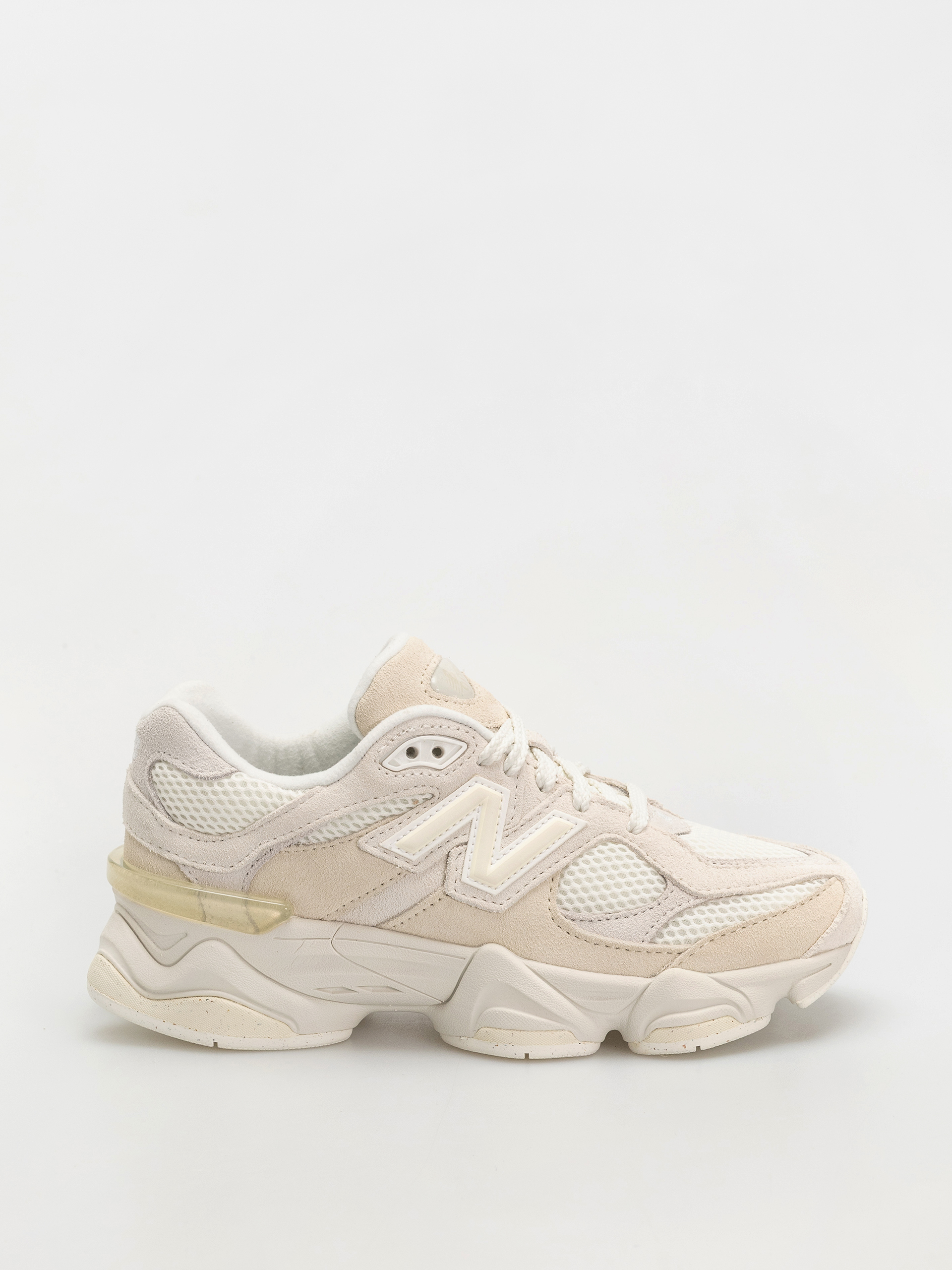 anri 　　New Balance /UNISEX 9060 New Balance – 9060 – Białe buty sportowe z metalicznoszarymi