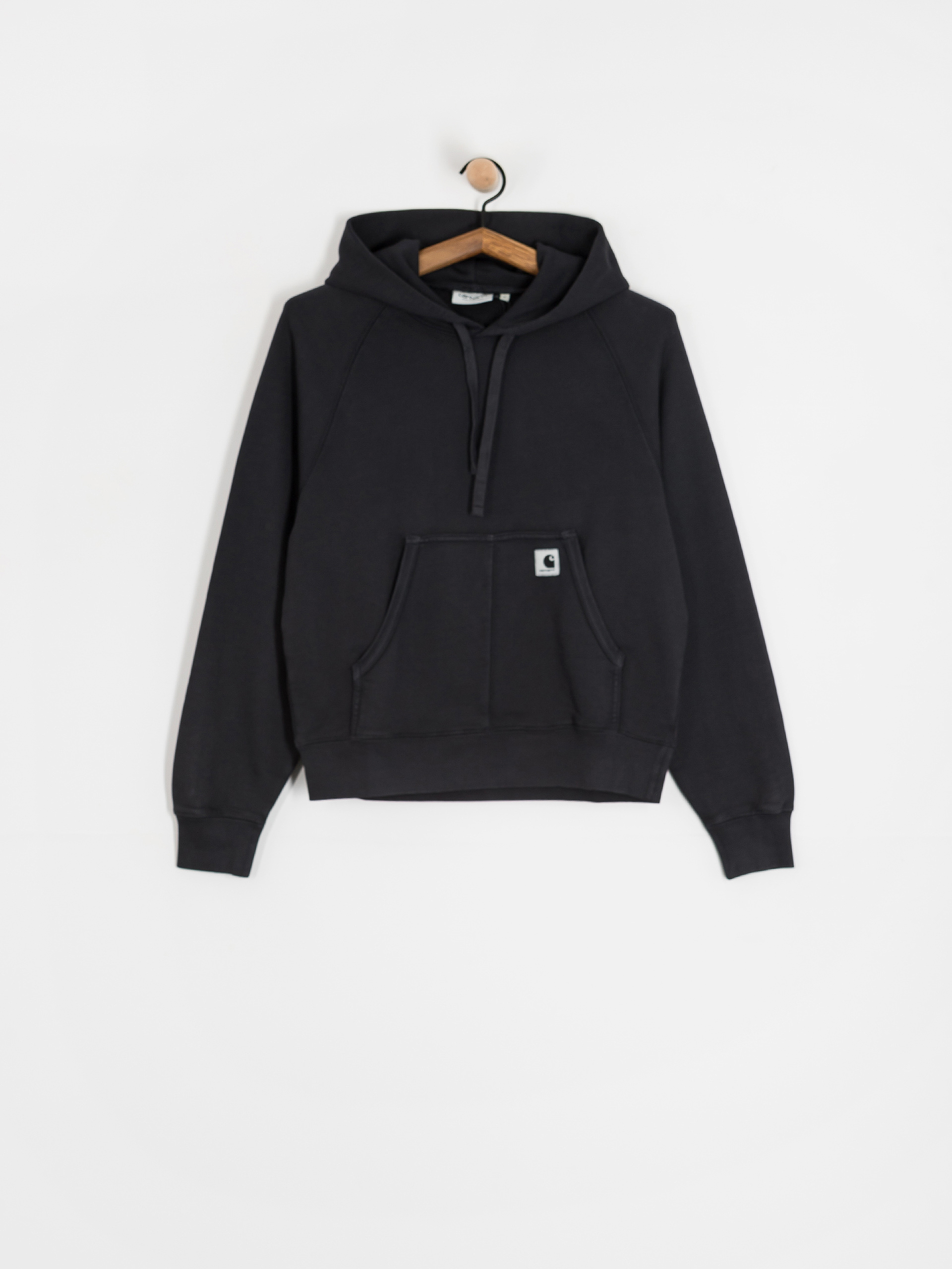 Bluza z kapturem Carhartt WIP Hudson HD Wmn (black/chalk wash)