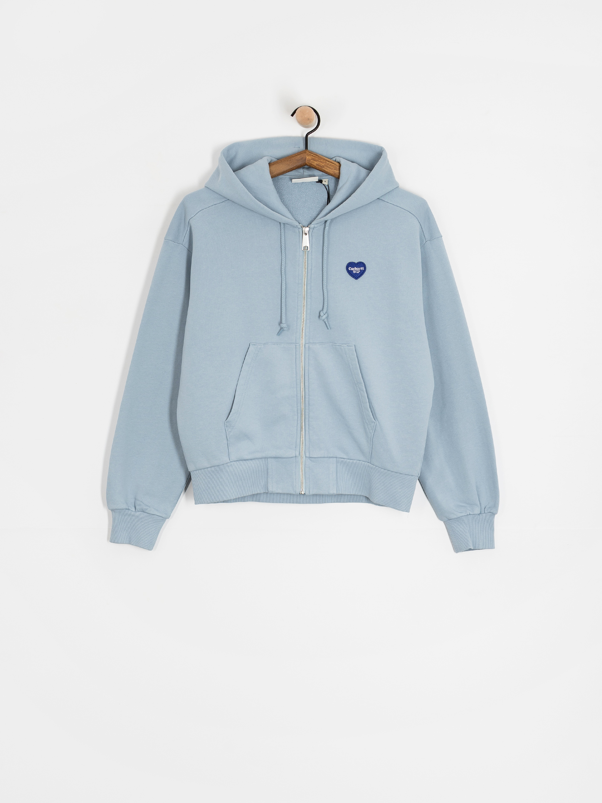 Bluza z kapturem Carhartt WIP Heart II Hartt ZHD Wmn (blue fog)
