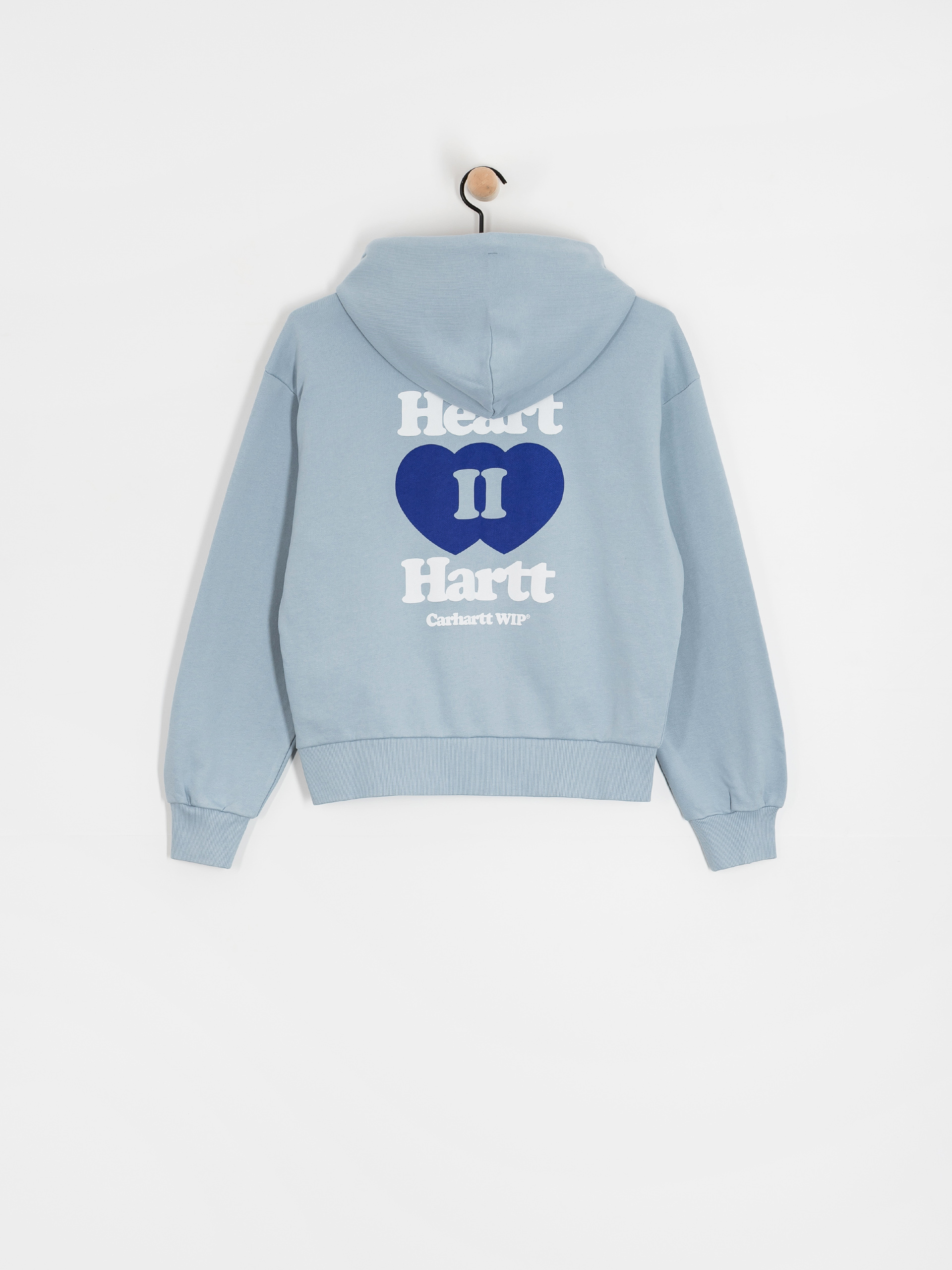 Bluza z kapturem Carhartt WIP Heart II Hartt ZHD Wmn (blue fog)