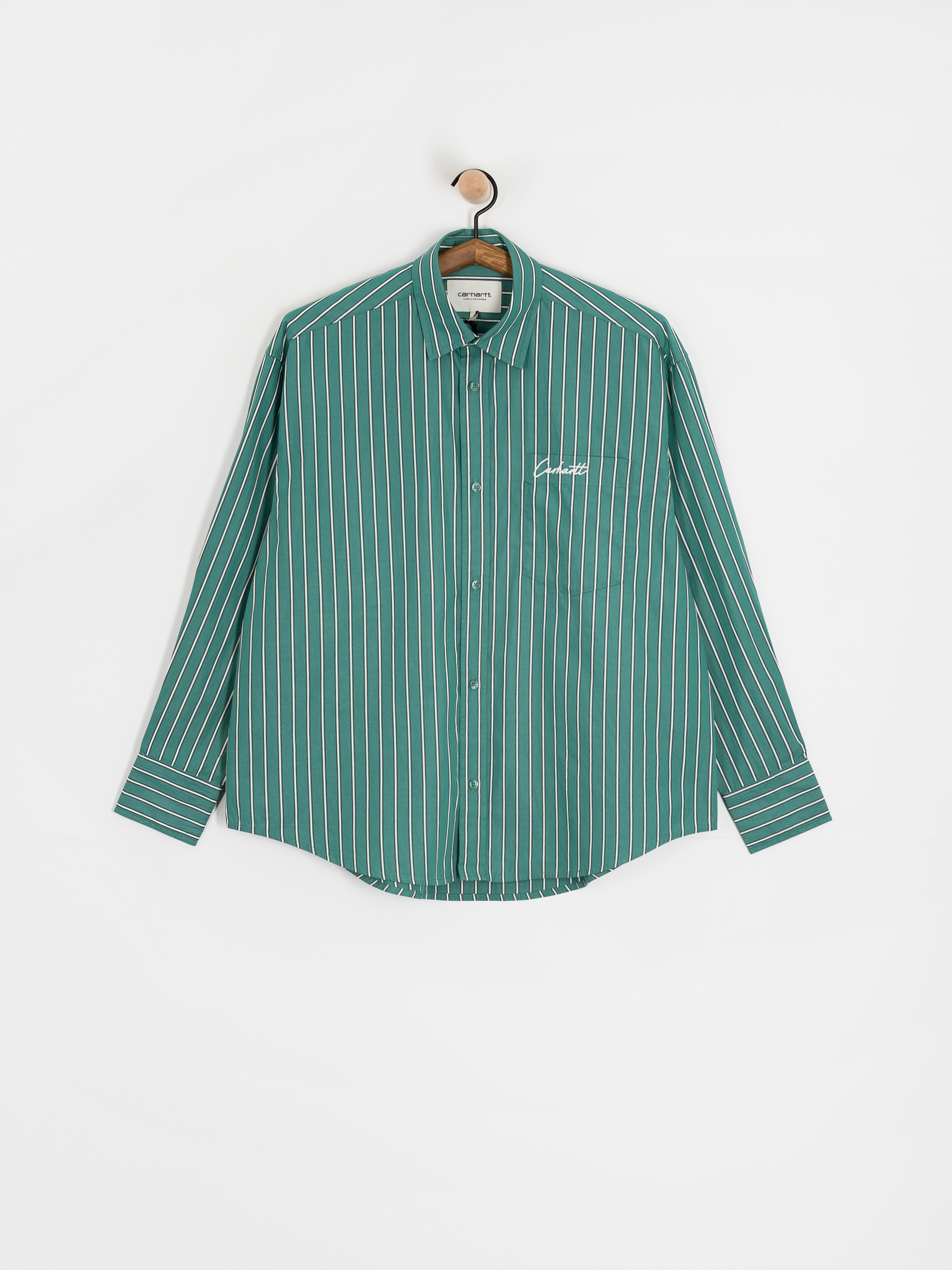 Koszula Carhartt WIP Grimsby Wmn (grimsby stripe/saguaro)