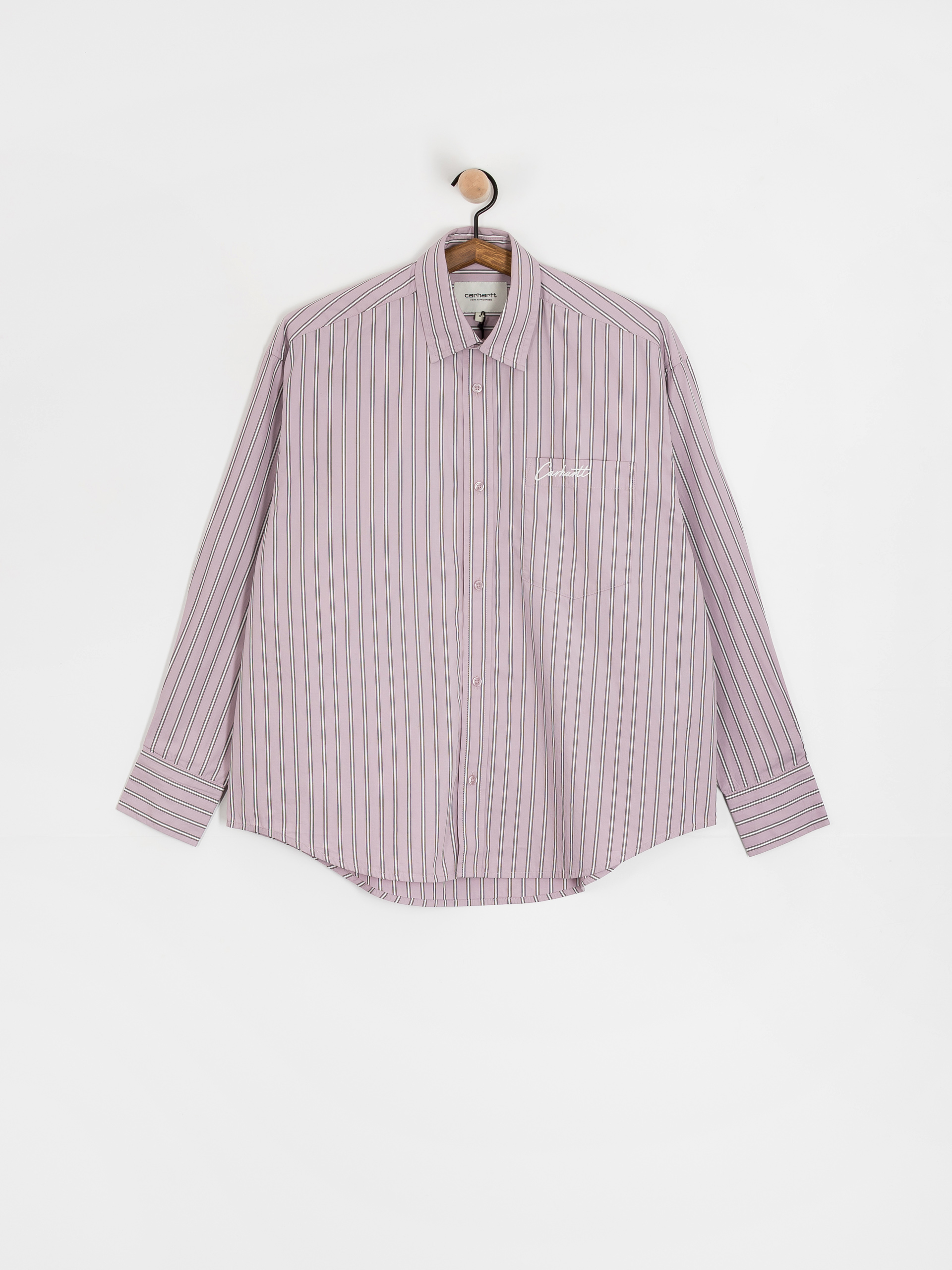 Koszula Carhartt WIP Grimsby Wmn (grimsby stripe/pink fog)