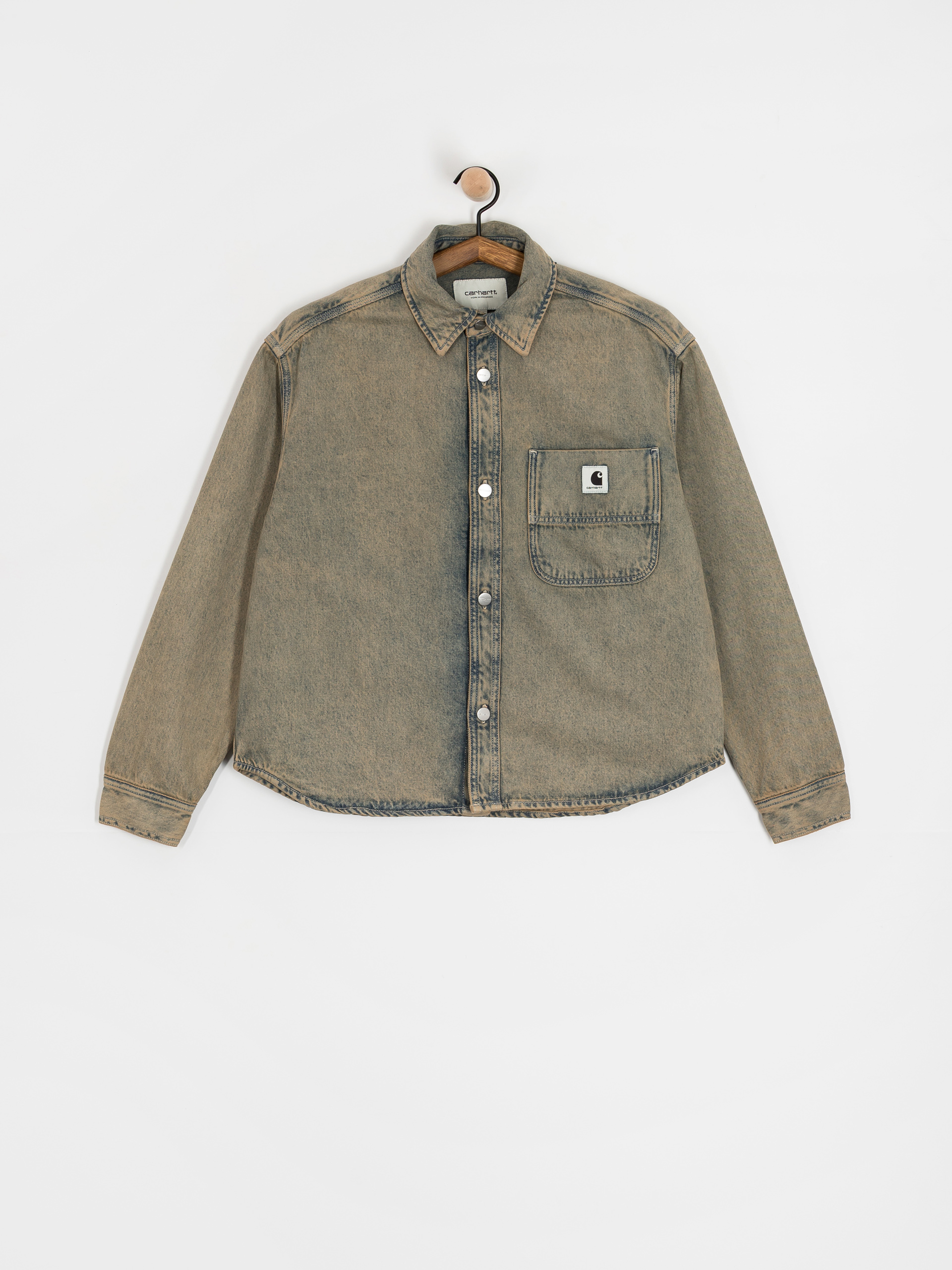 Kurtka Carhartt WIP Georgia Wmn (blue/leather/garment dyed)