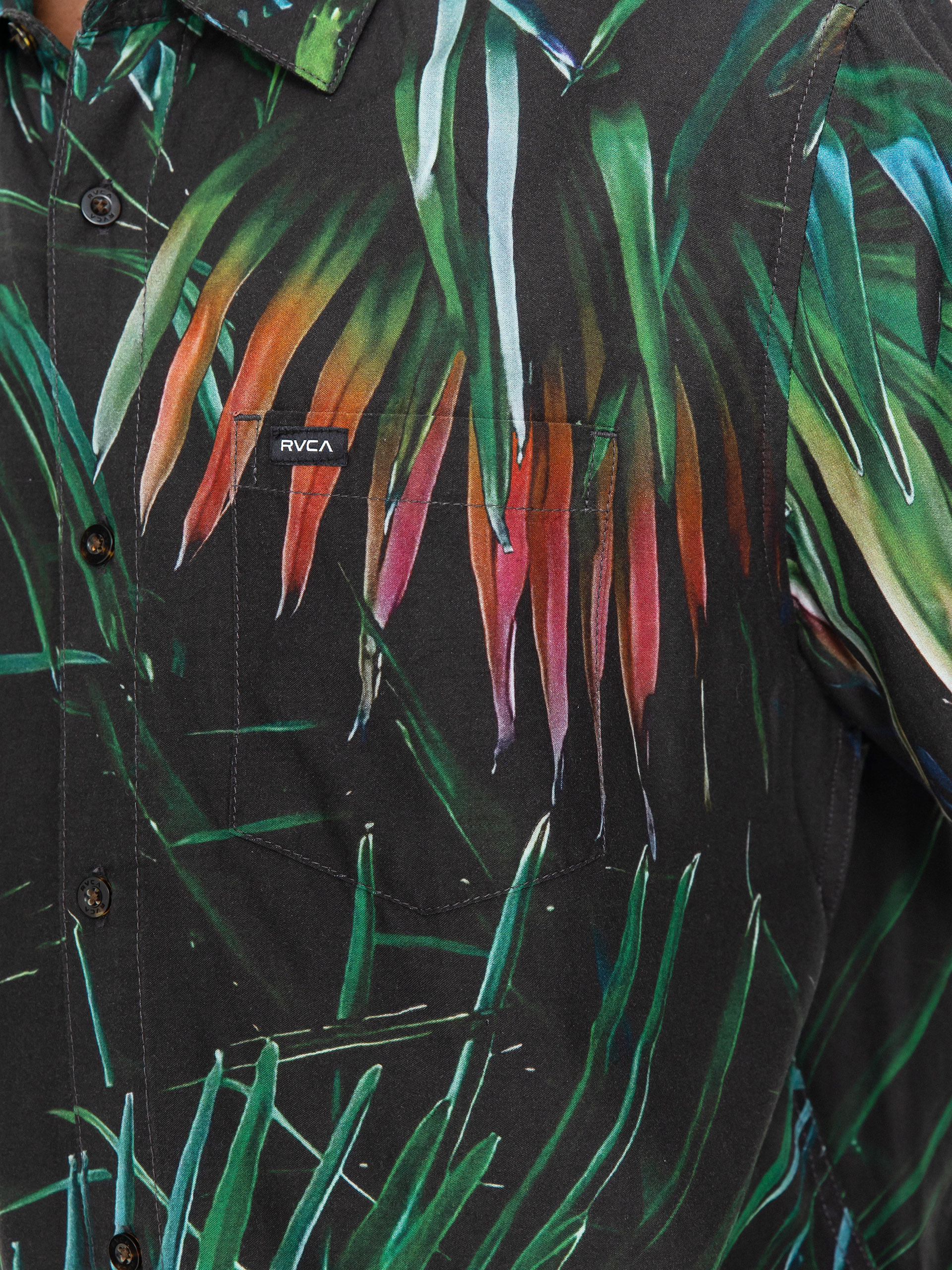 Koszula RVCA Hawaii Palms (black)