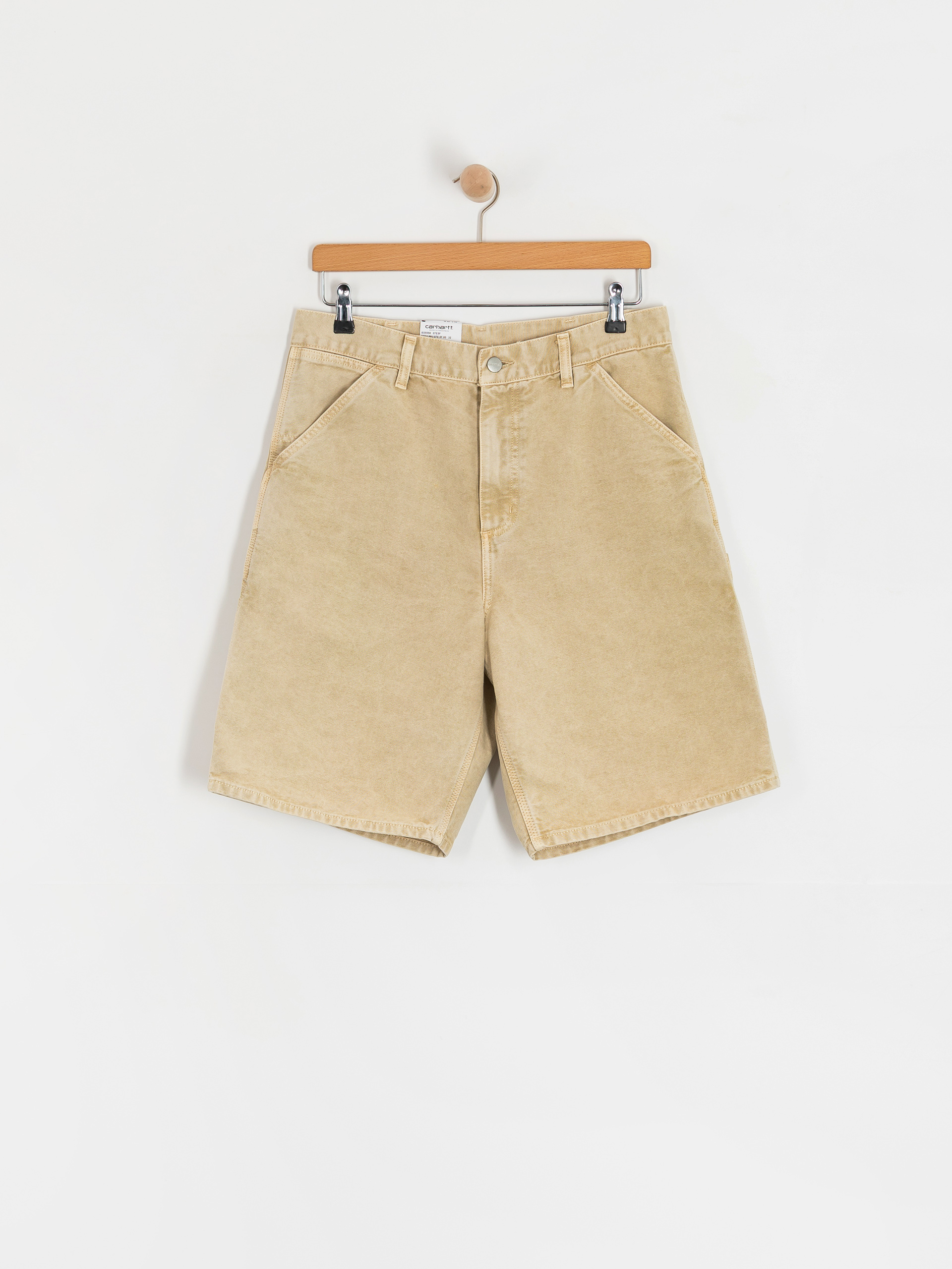 Szorty Carhartt WIP Single Knee (dusty h brown/chalk wash)