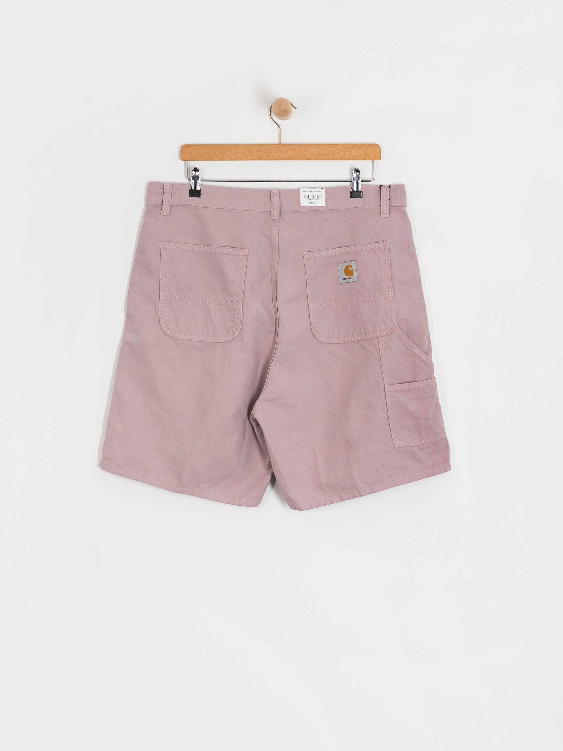 Szorty Carhartt WIP Walter Single Knee (pink fog/garment dyed)