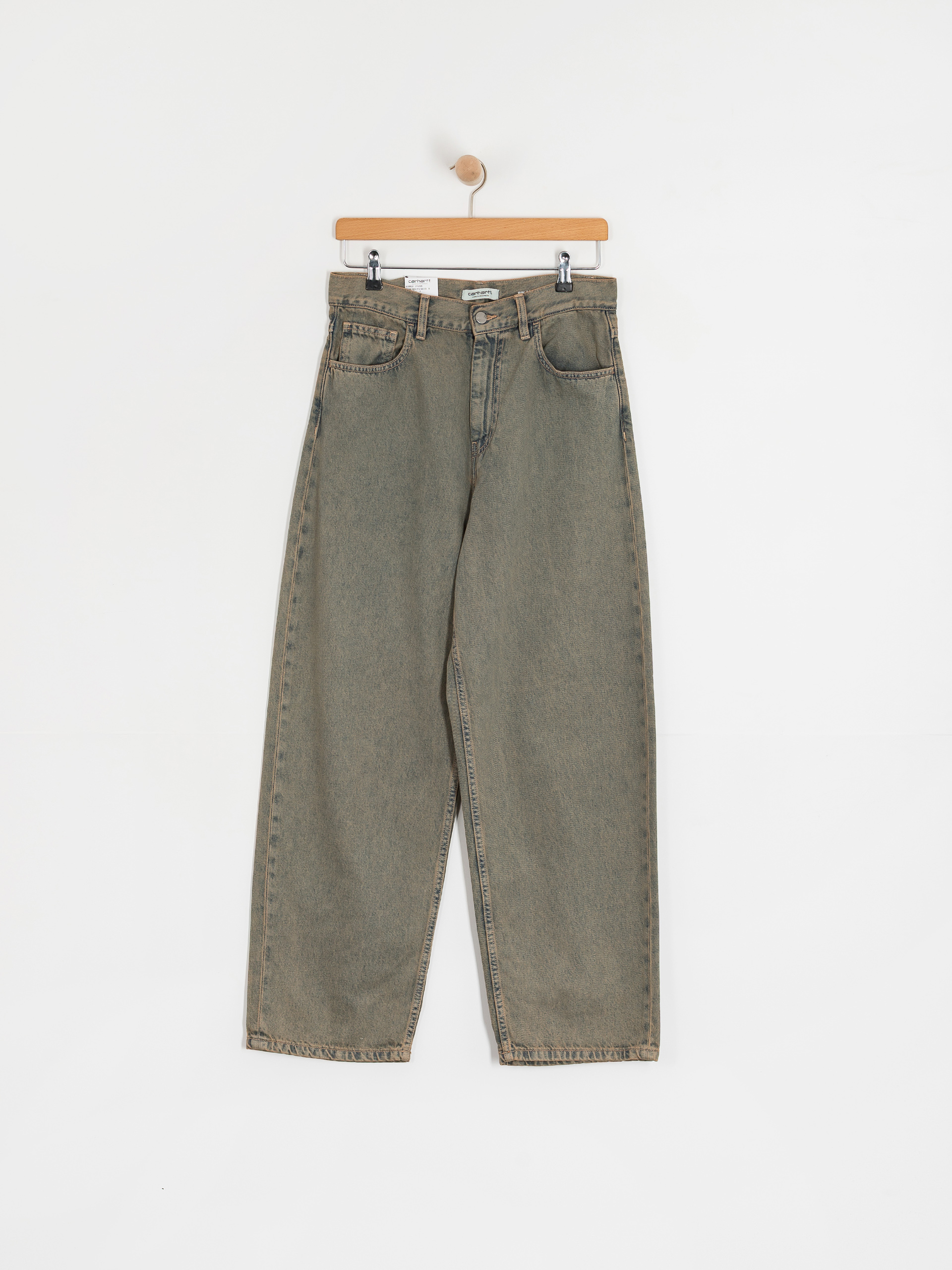 Spodnie Carhartt WIP Brandon Wmn (blue/leather/garment dyed)