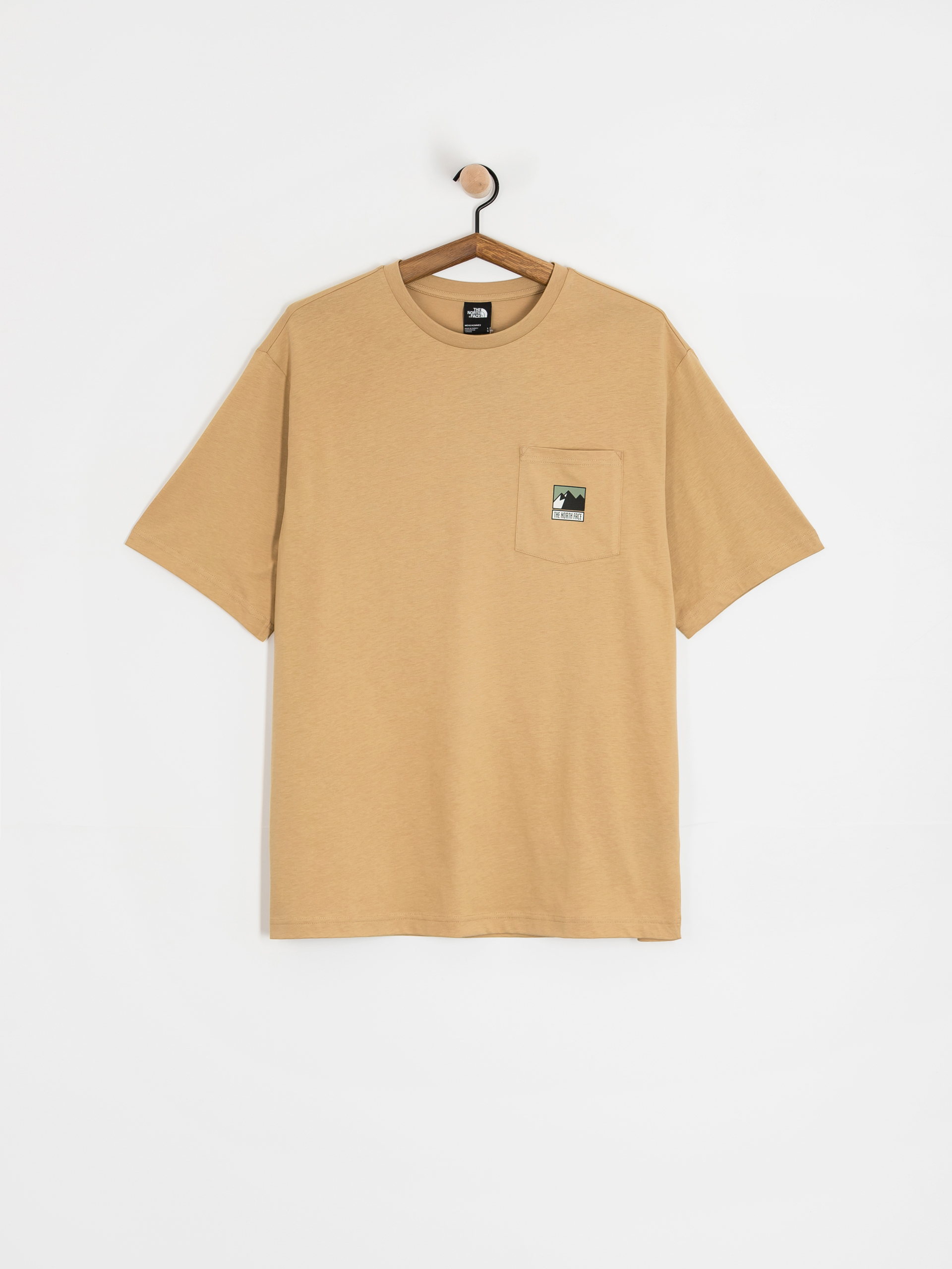 T-shirt The North Face Mountain Logo Relaxed Pocket (khaki stone)