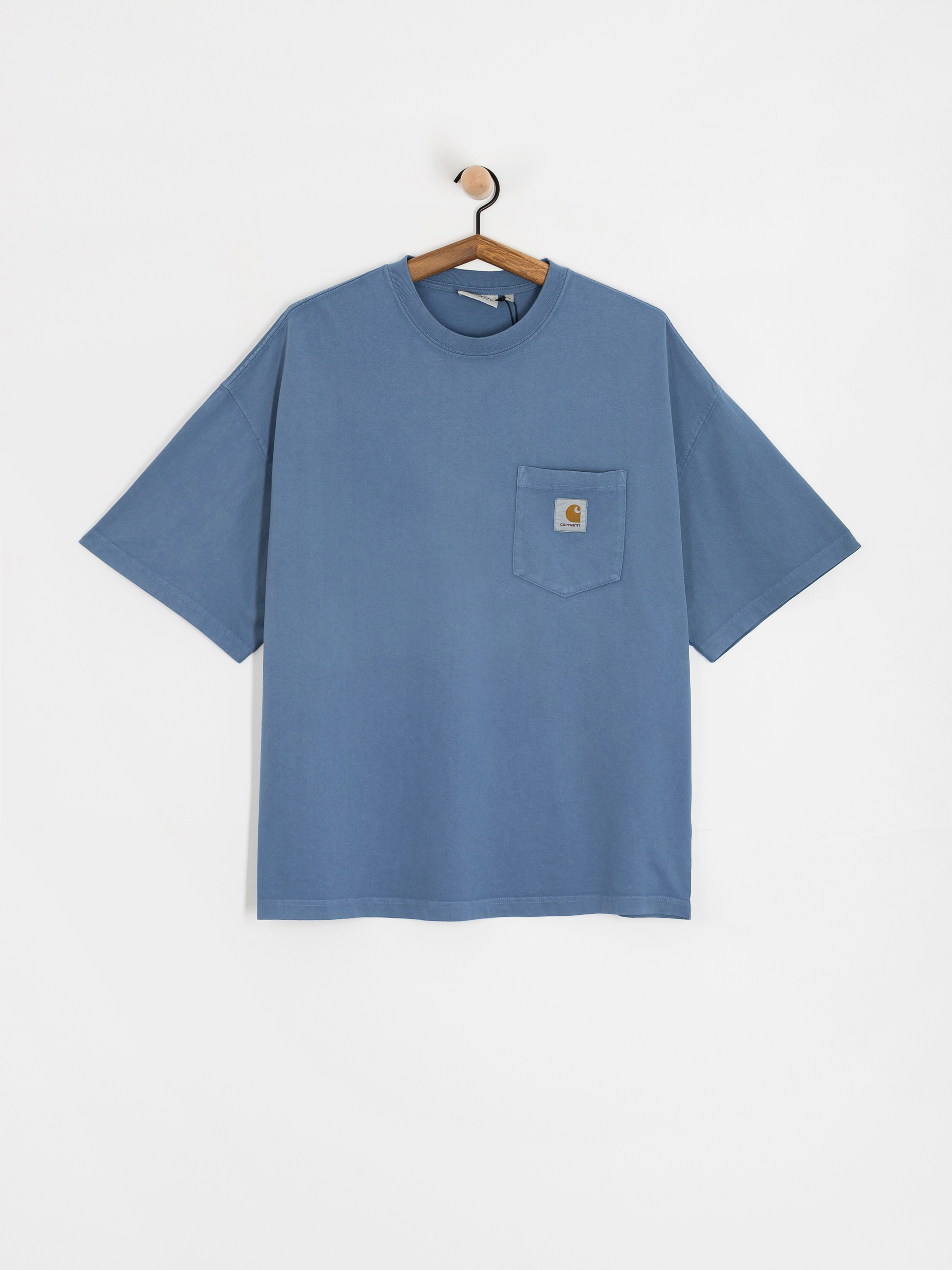 T-shirt Carhartt WIP Hudson Pocket (sorrent/chalk wash)