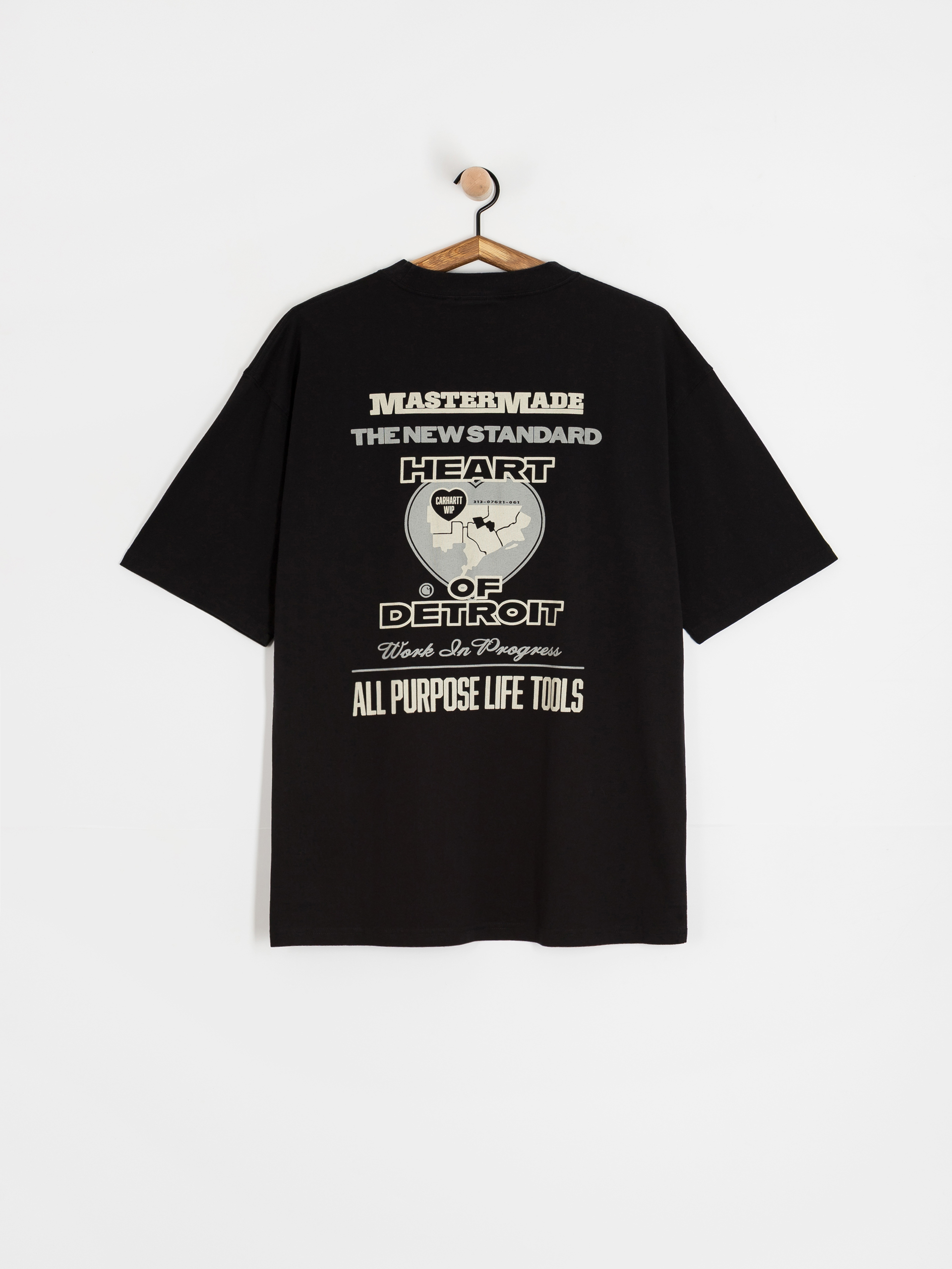 T-shirt Carhartt WIP Arcan (black/heavy stone wash)