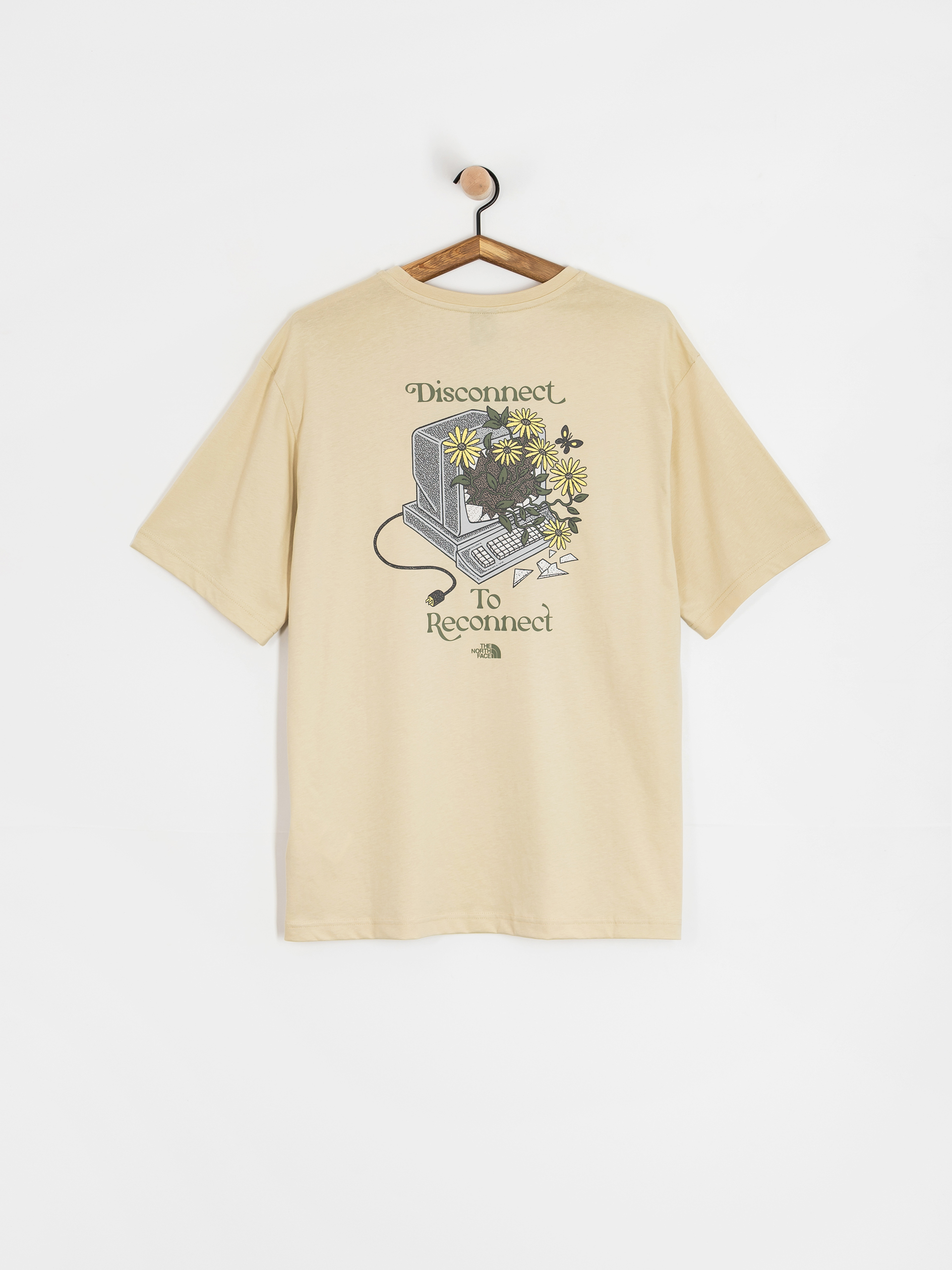 T-shirt The North Face Connected Relaxed Graphic - żółty