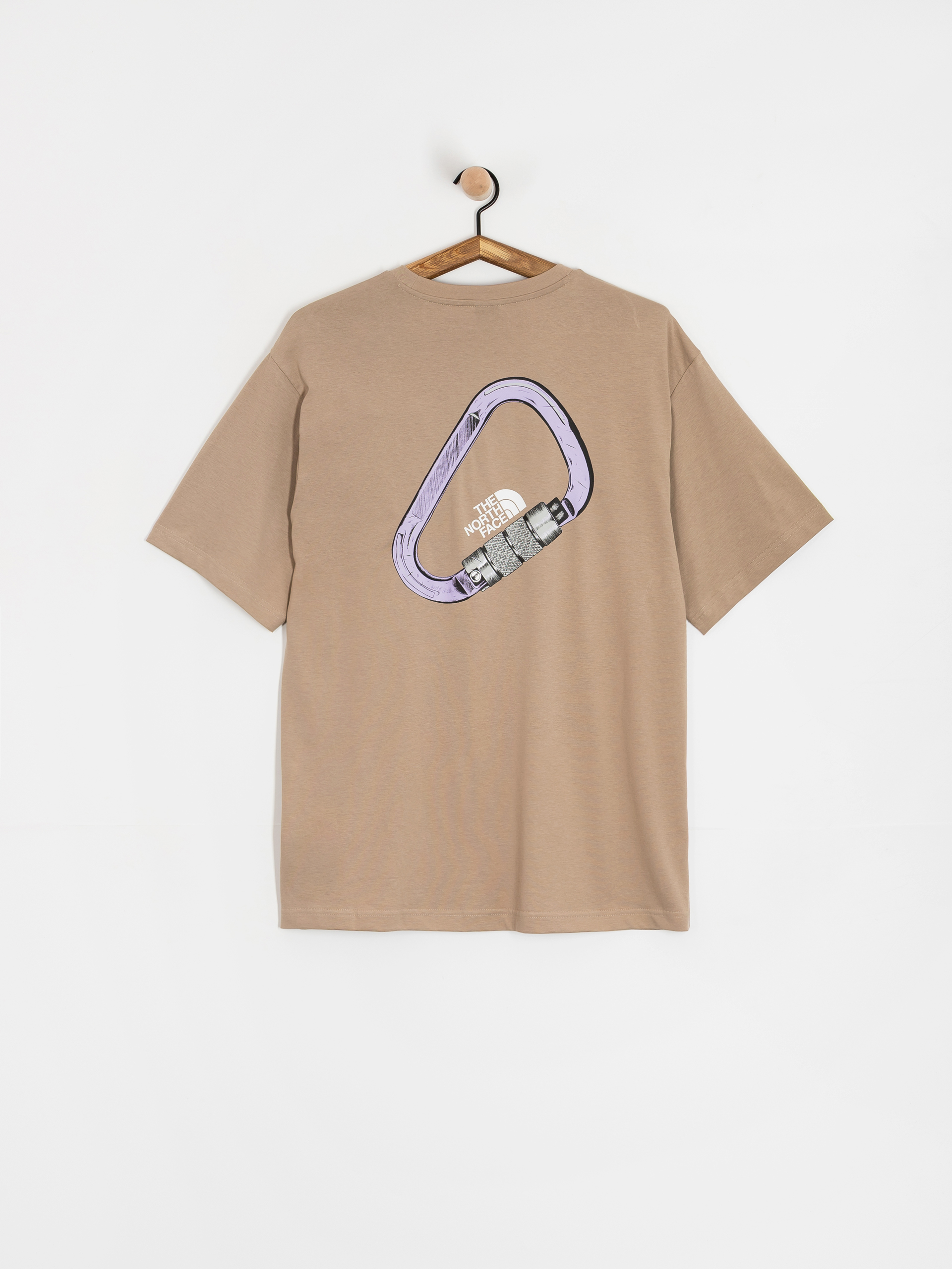 T-shirt The North Face Explore Carabiner Relaxed (mushroom grey)