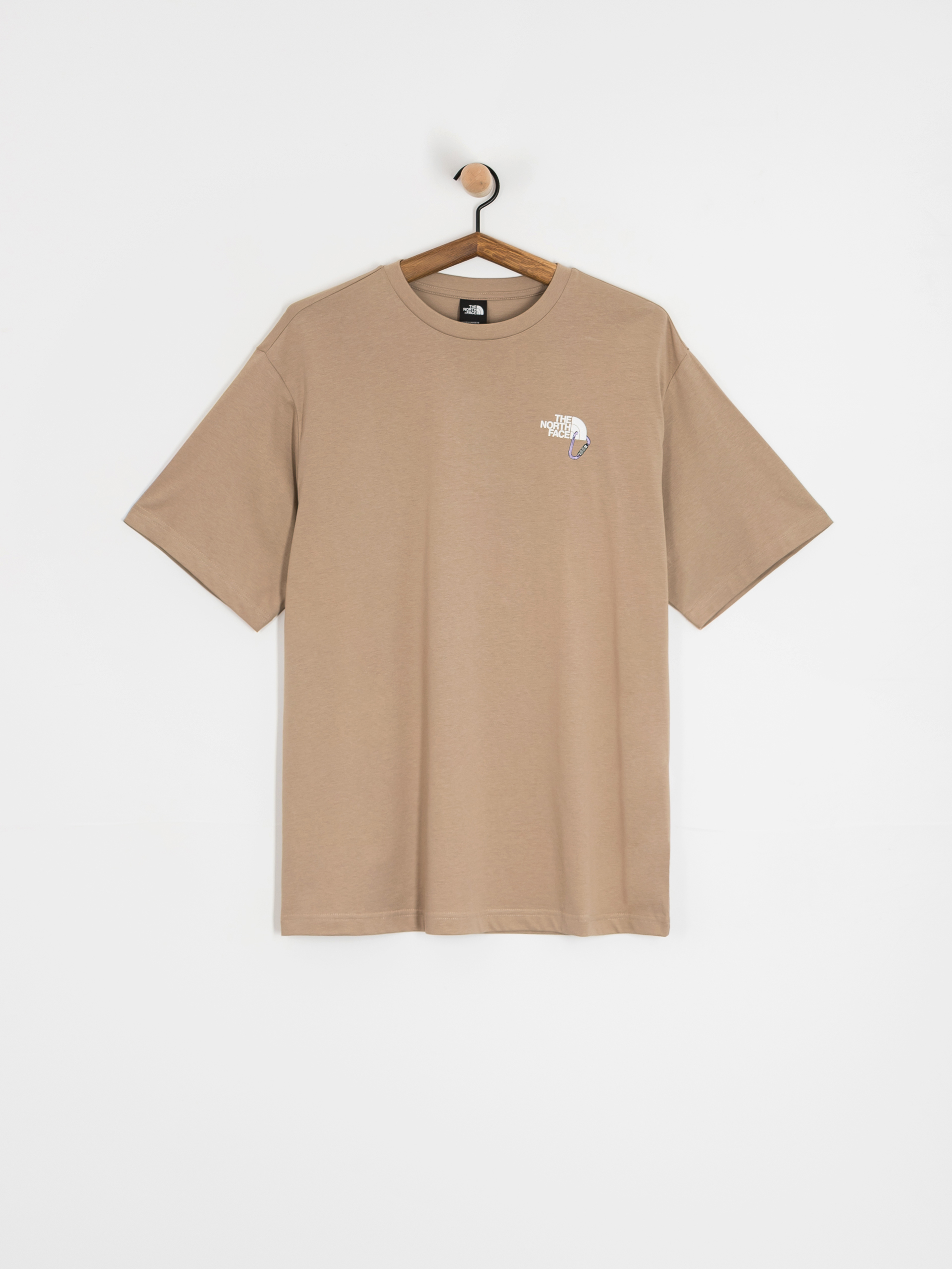 T-shirt The North Face Explore Carabiner Relaxed (mushroom grey)