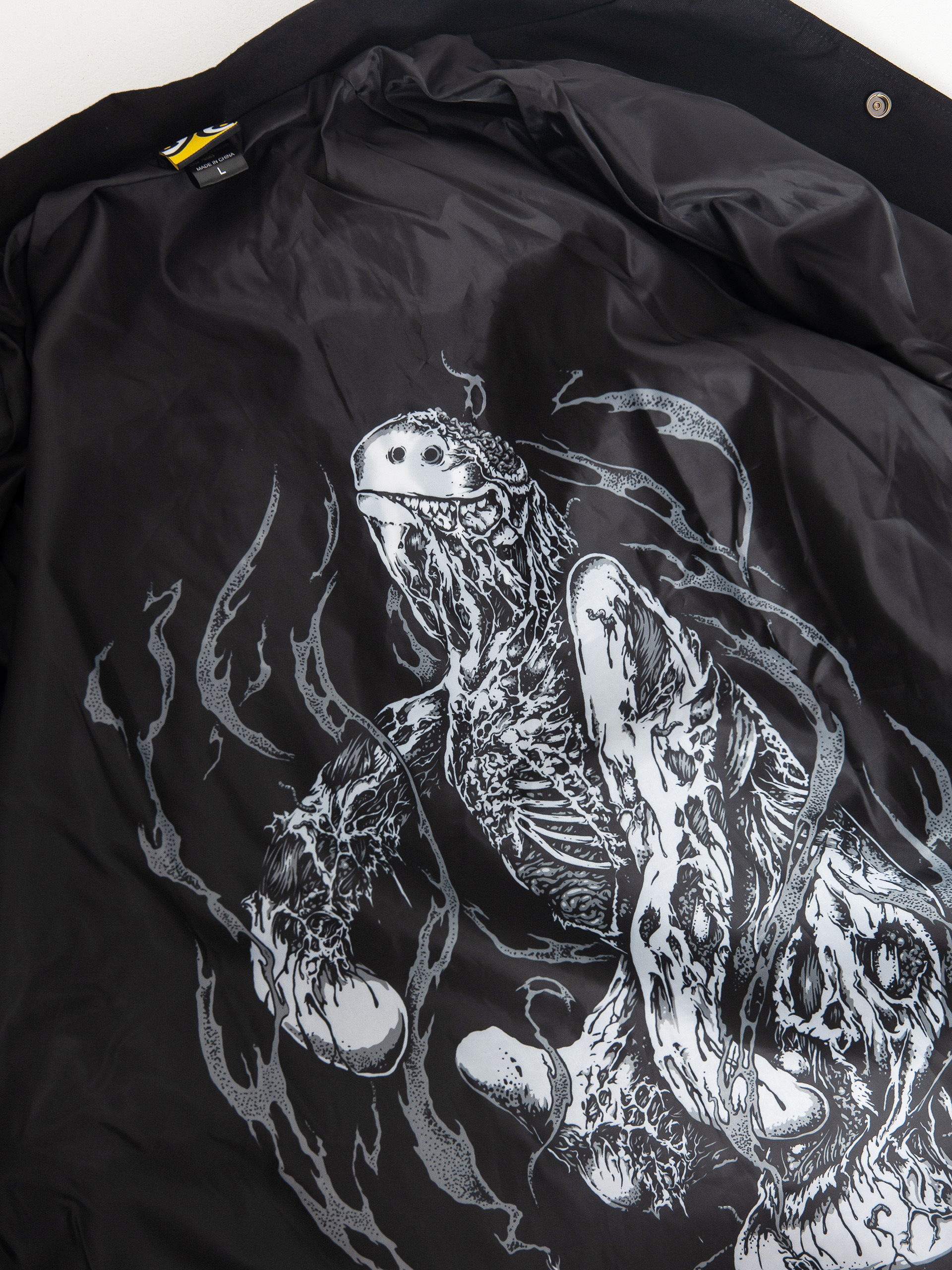 Kurtka Krooked Necro Skript (black/white)