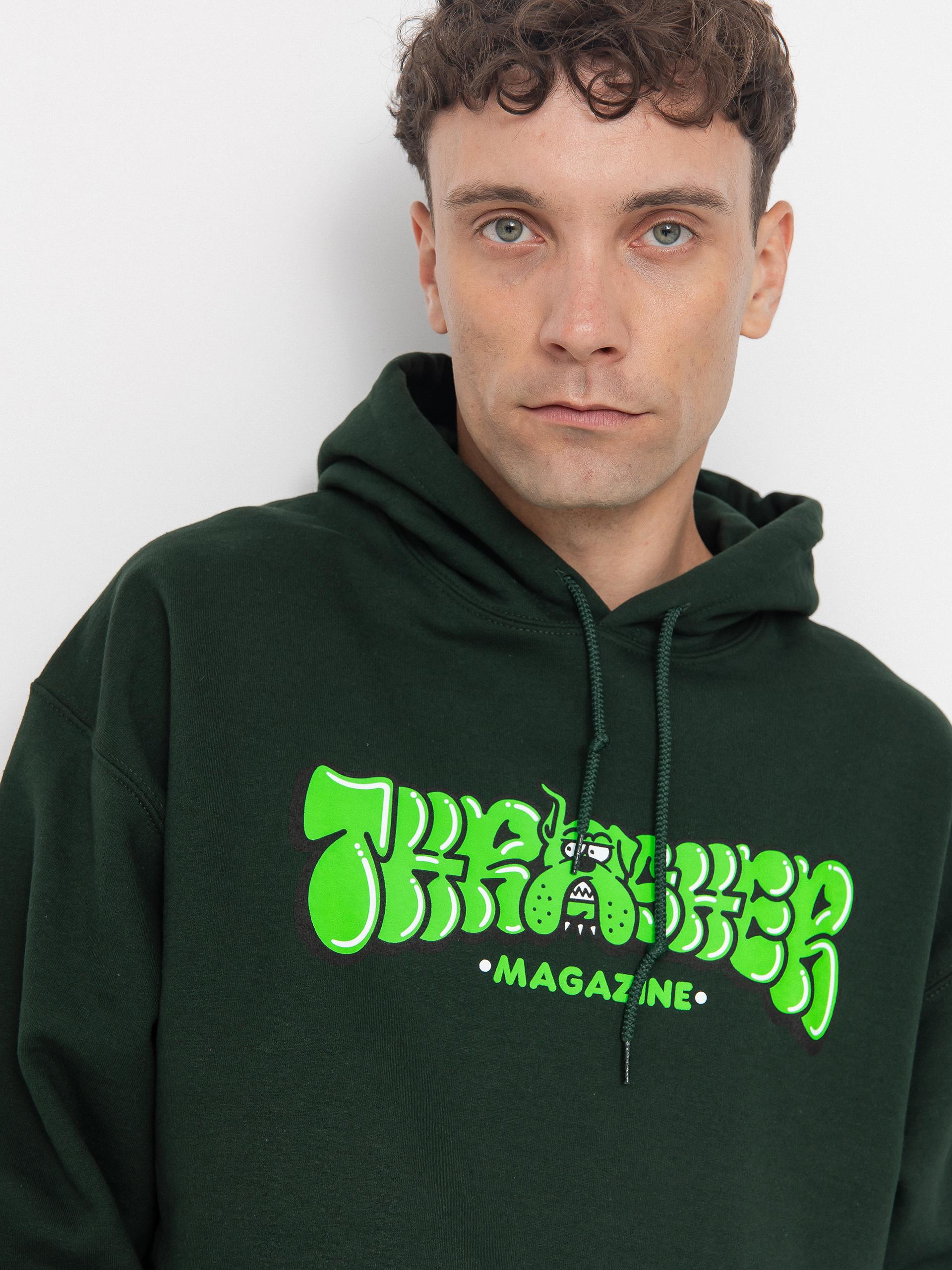 Bluza z kapturem Thrasher Bully HD (forest green)