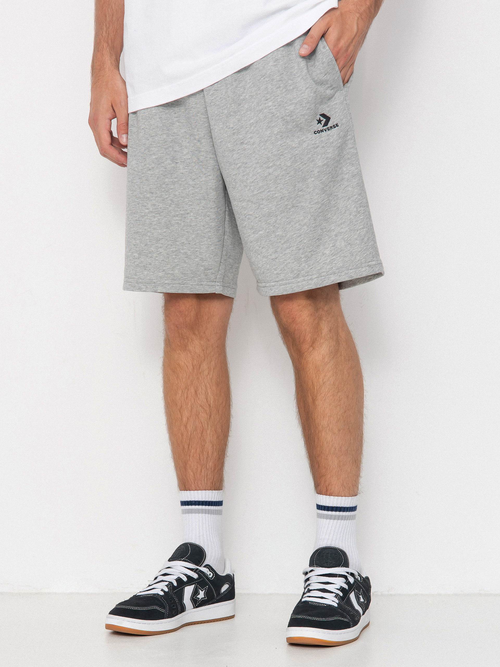 Szorty Converse Emb Classic (vintage grey heather)