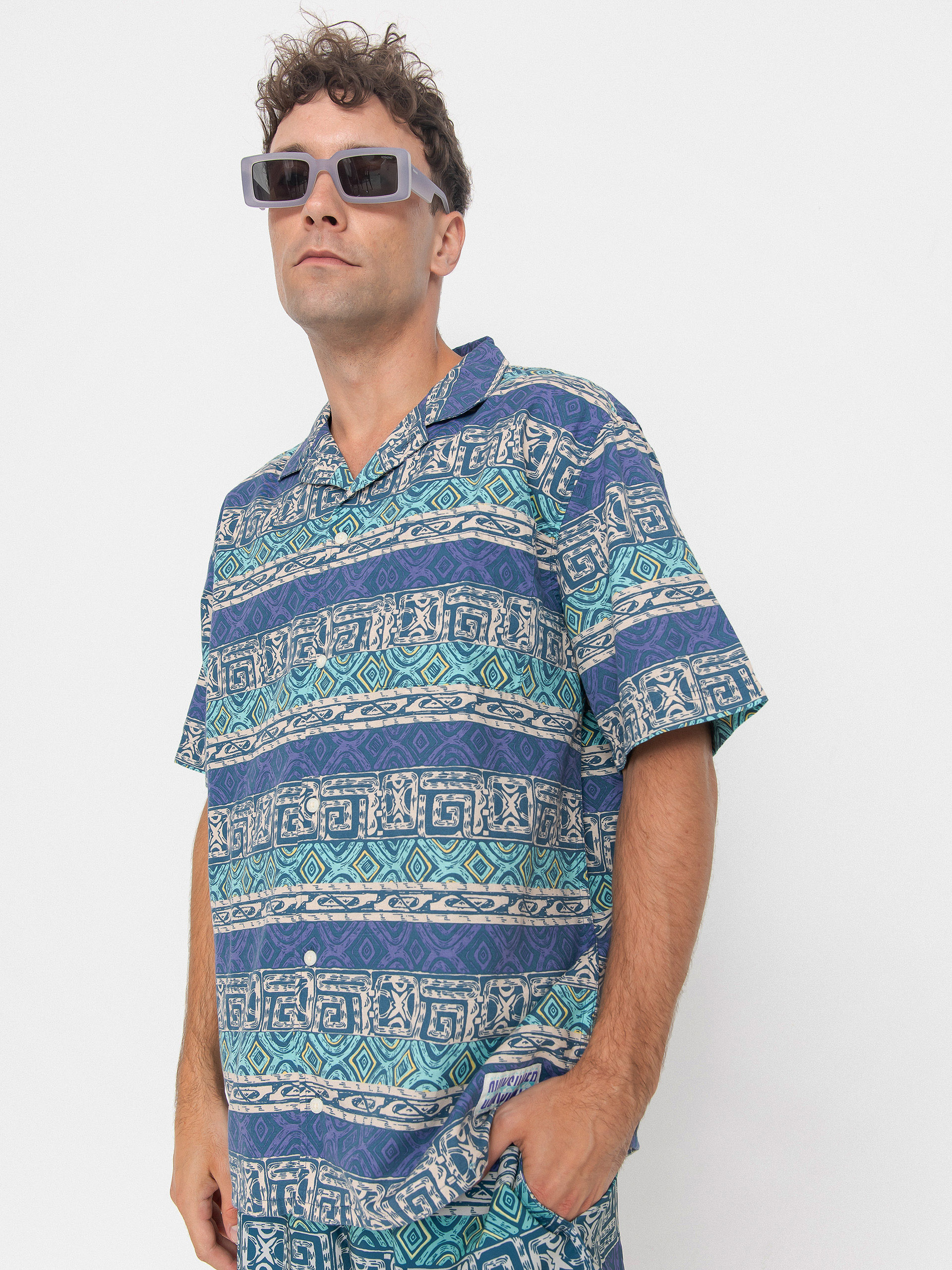 Koszula Quiksilver Global Heat (aqua sky global heat)