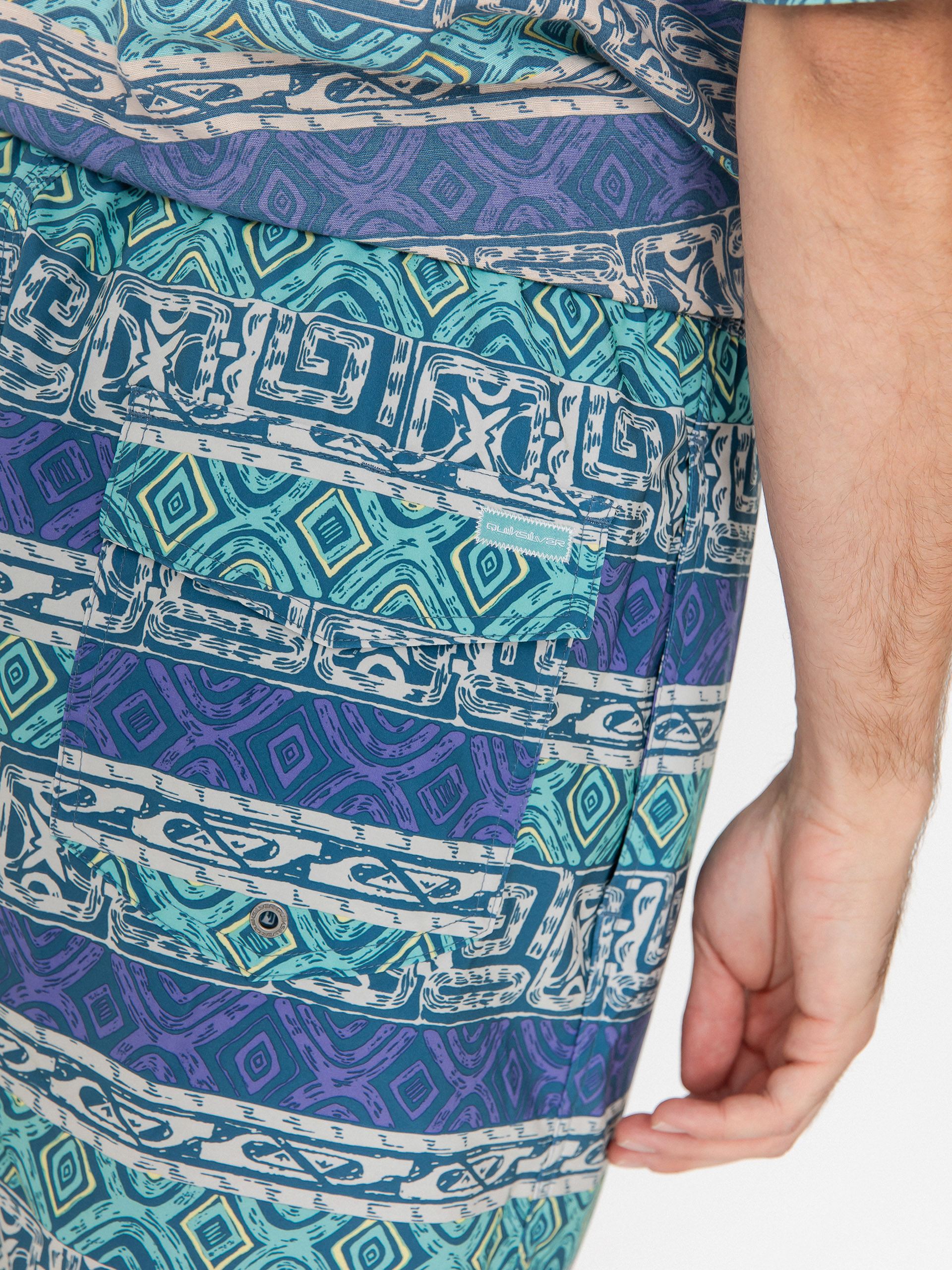 Szorty Quiksilver Surfsilk Straight Volley 16 (global heat dusted peri)