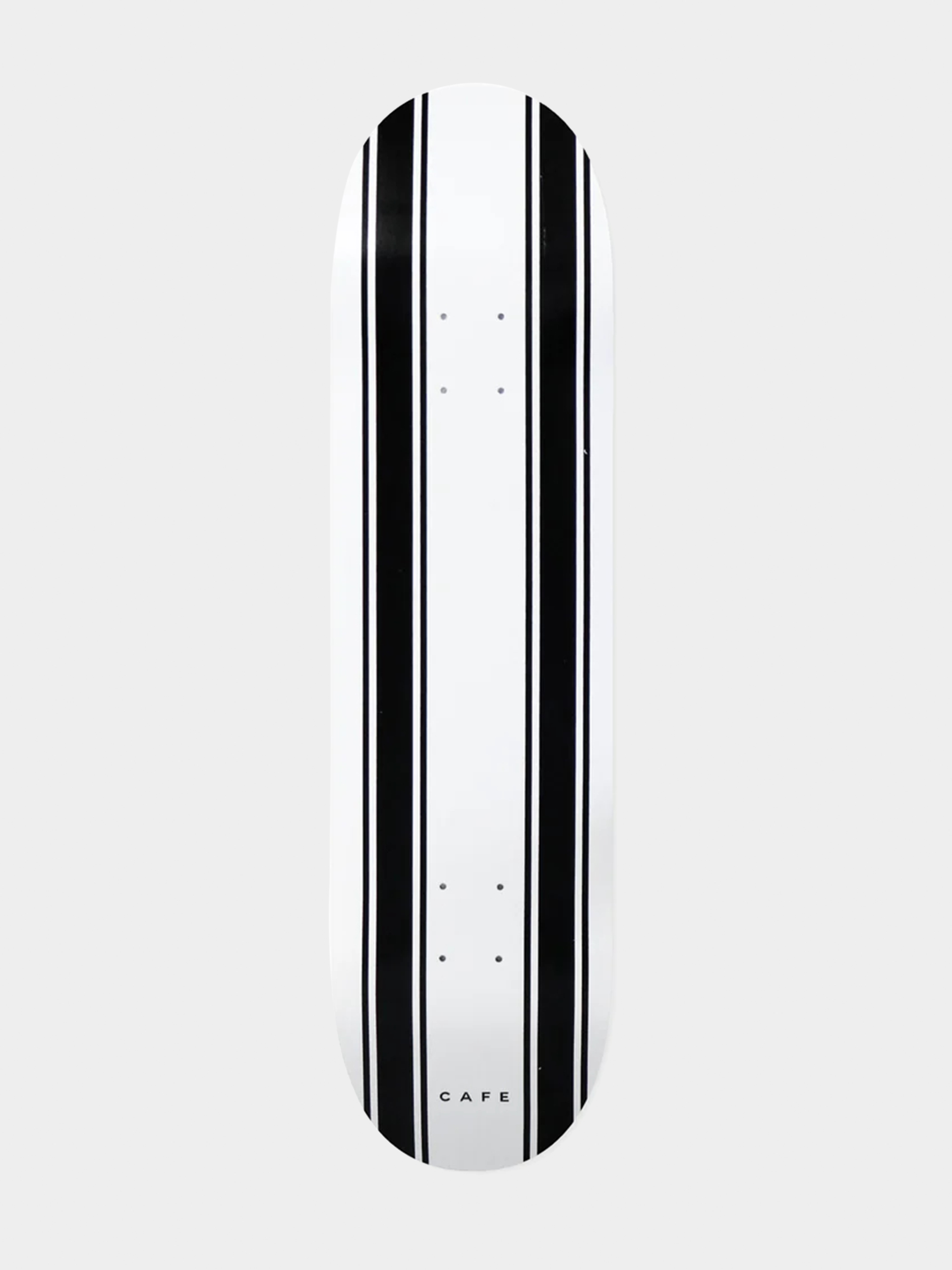Deck Skateboard Cafe Stripe (white/black)