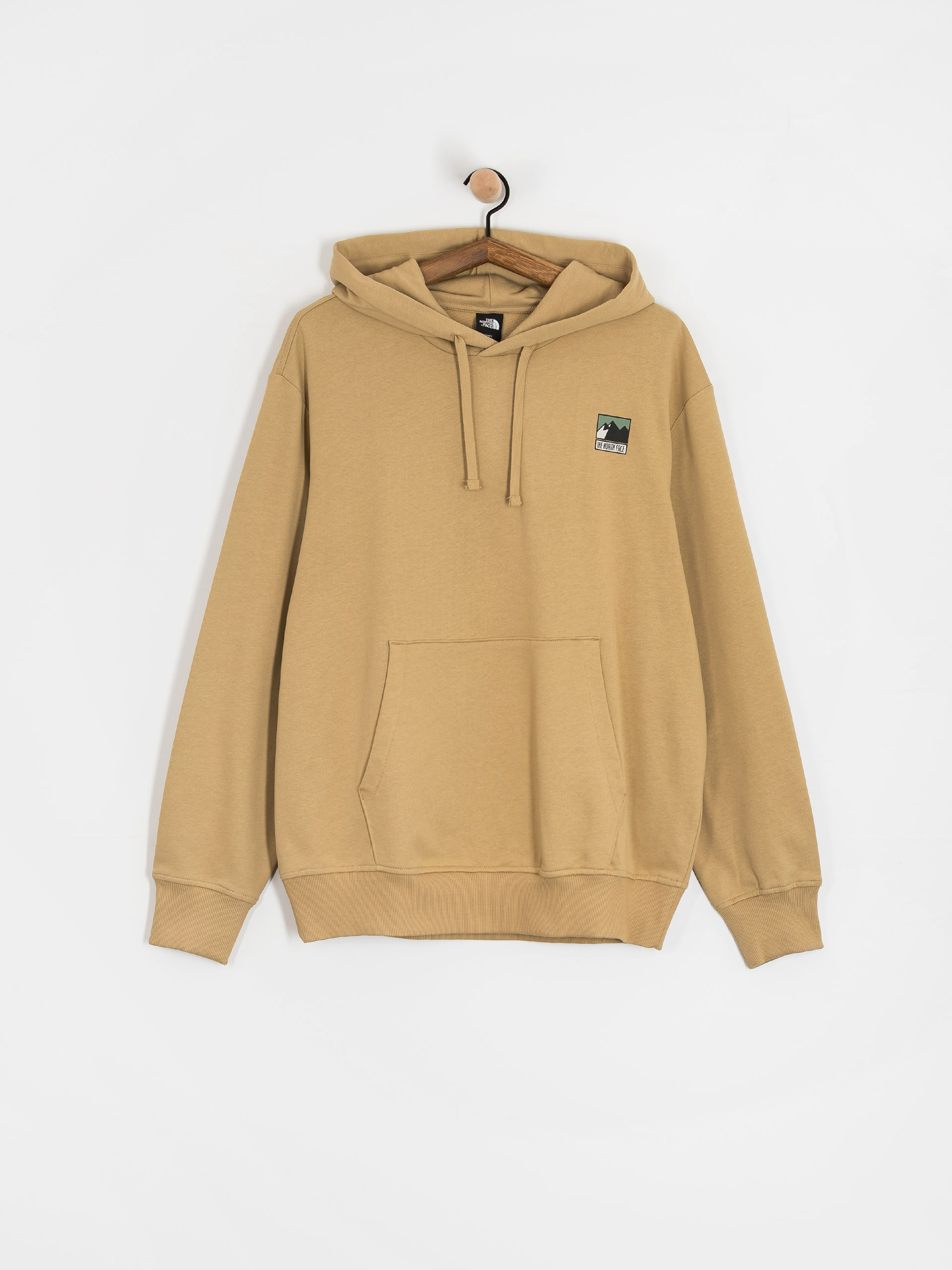 Bluza z kapturem The North Face Mountain Logo Relaxed HD (khaki stone)