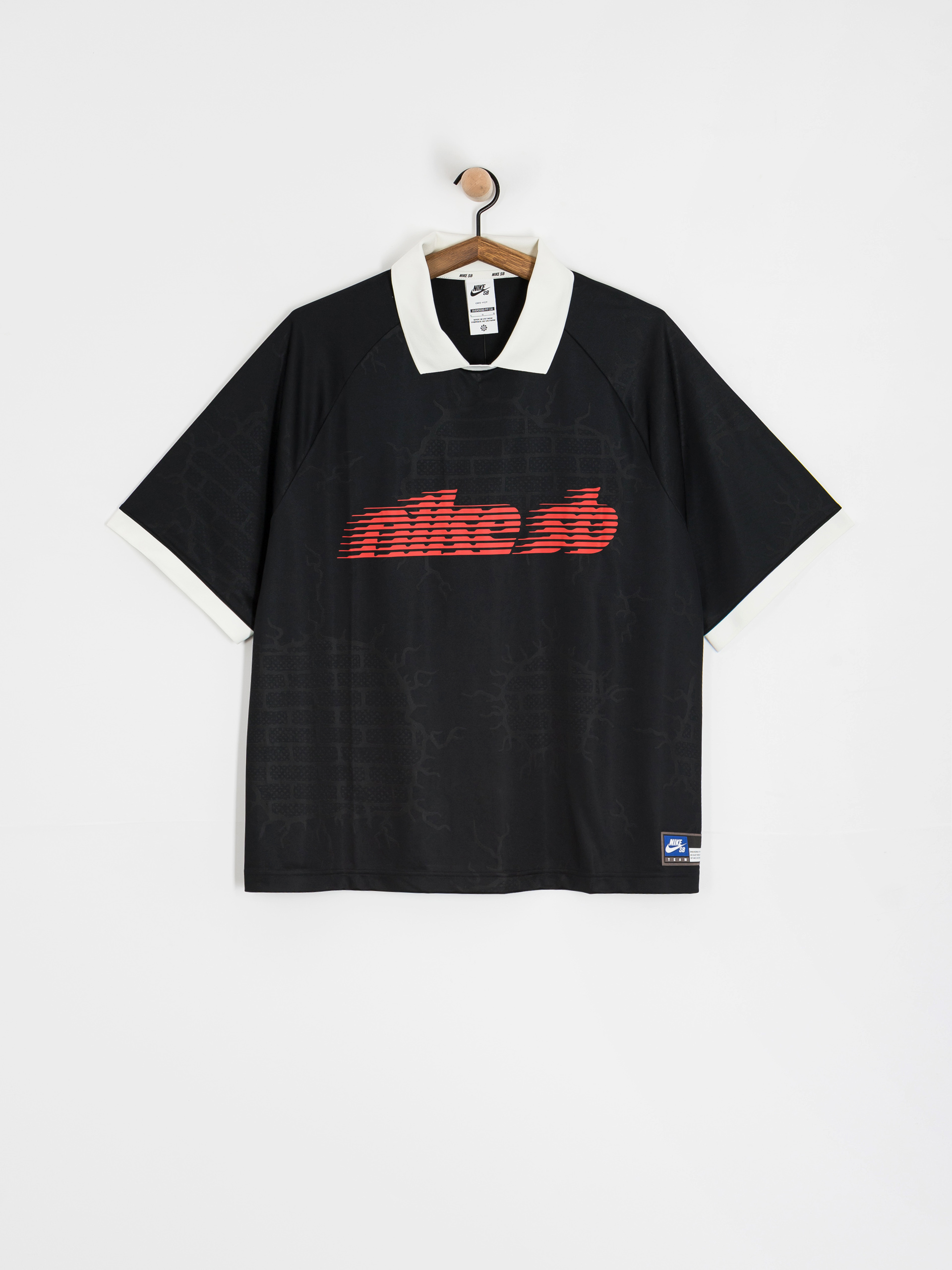 Polo Nike SB DF Jacquard Jersey (black/sail)