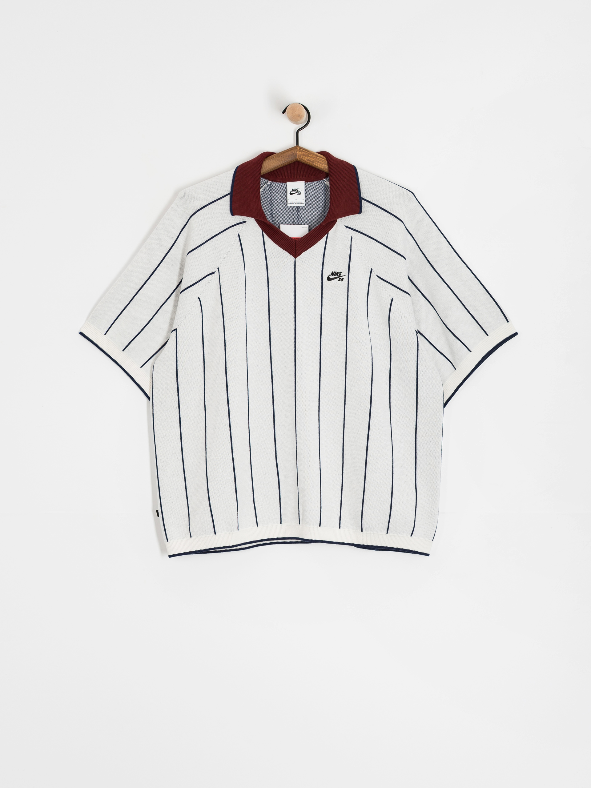 Polo Nike SB Strap Polo Sweat (sail/midnight navy/dark team red)