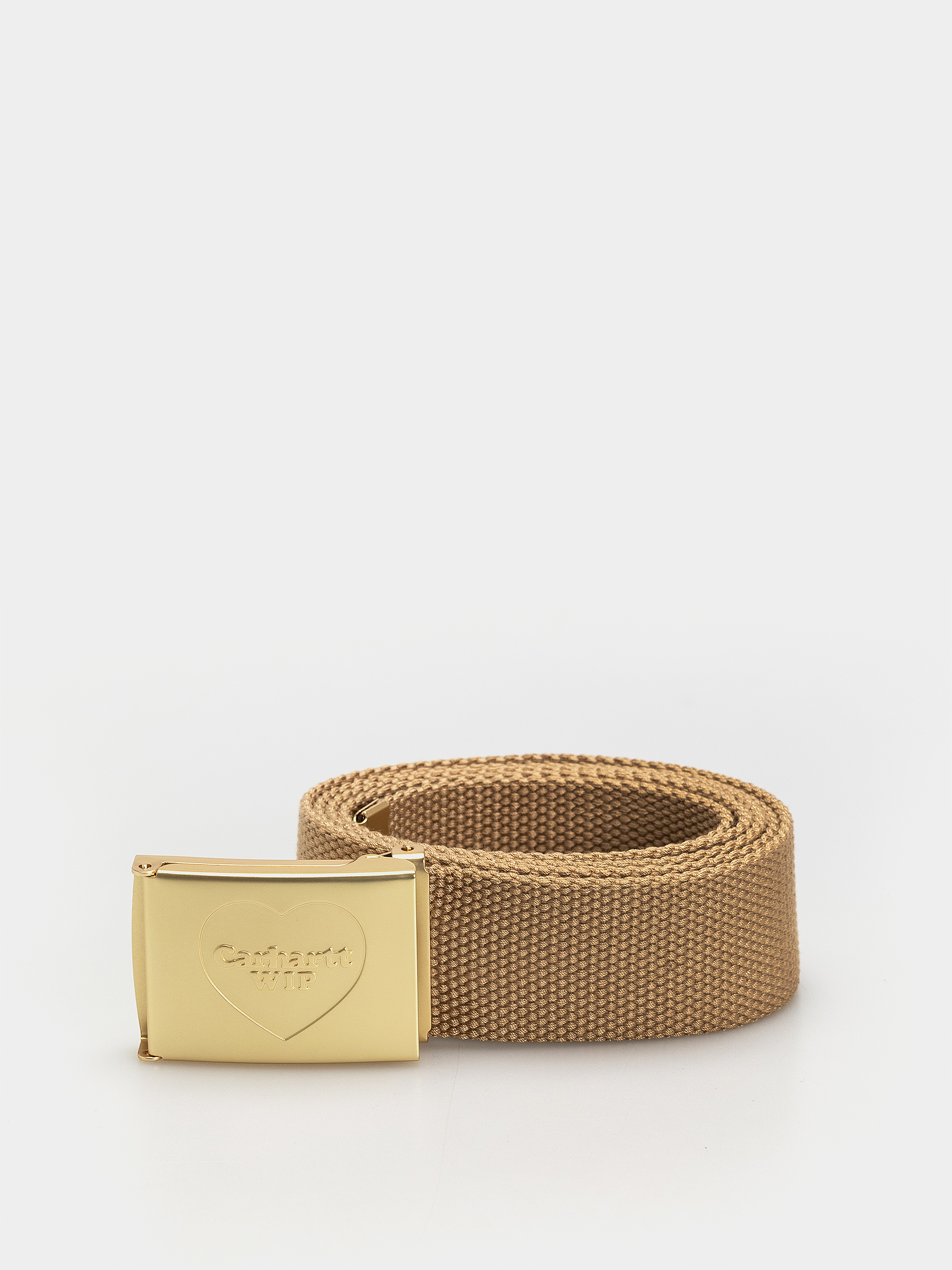 Pasek Carhartt WIP Heart Clip (dusty h brown/gold)