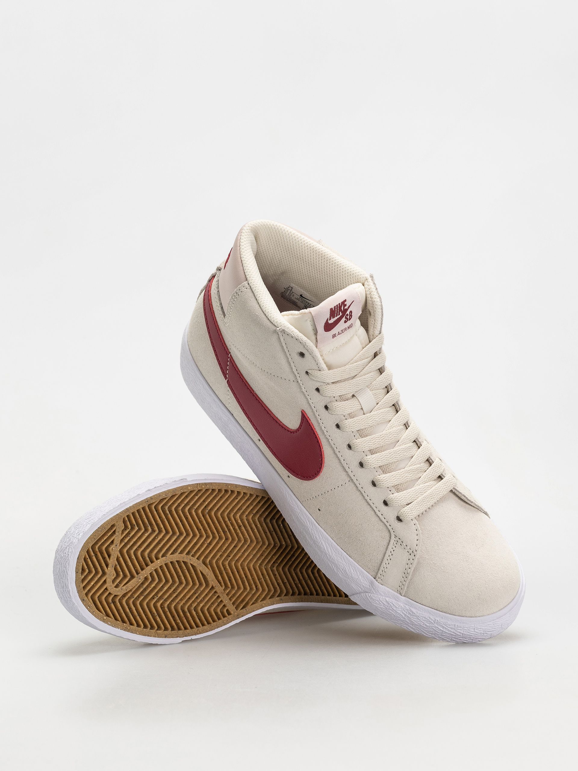 Buty Nike SB Zoom Blazer Mid (pale ivory/noble red silt red white)