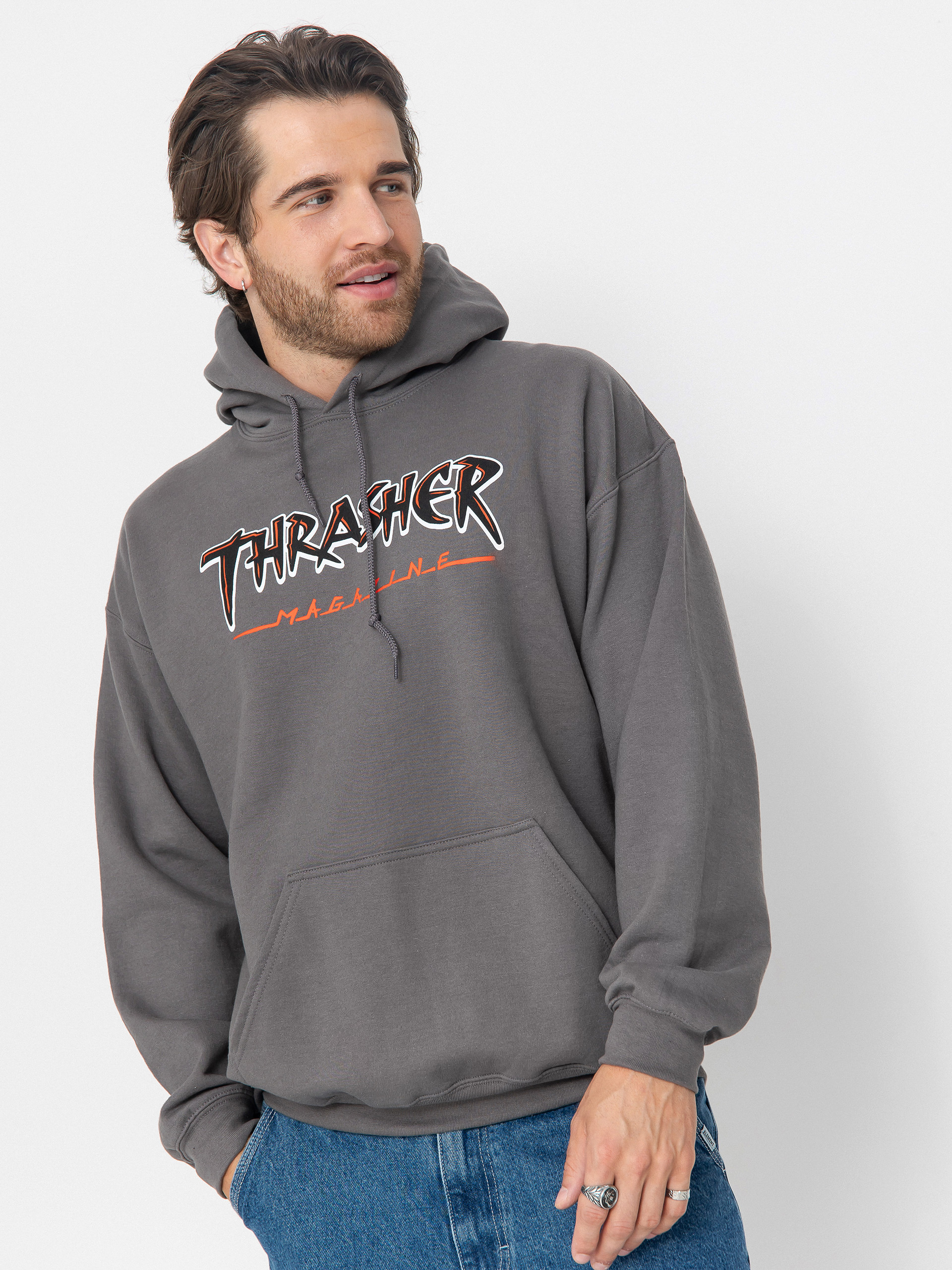 Bluza z kapturem Thrasher Slash HD (charcoal)