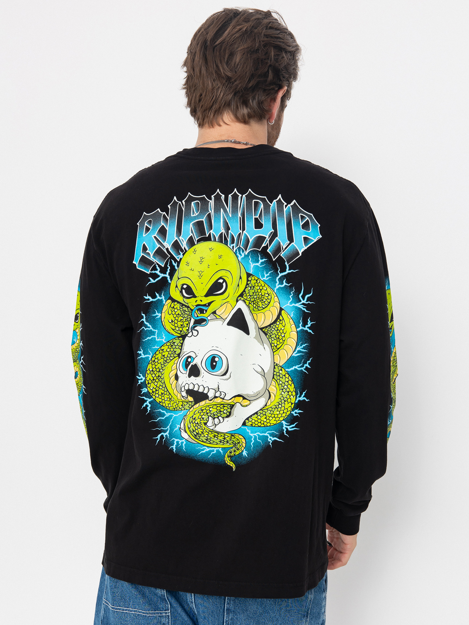 Longsleeve RipNDip Skull And Bones (black)