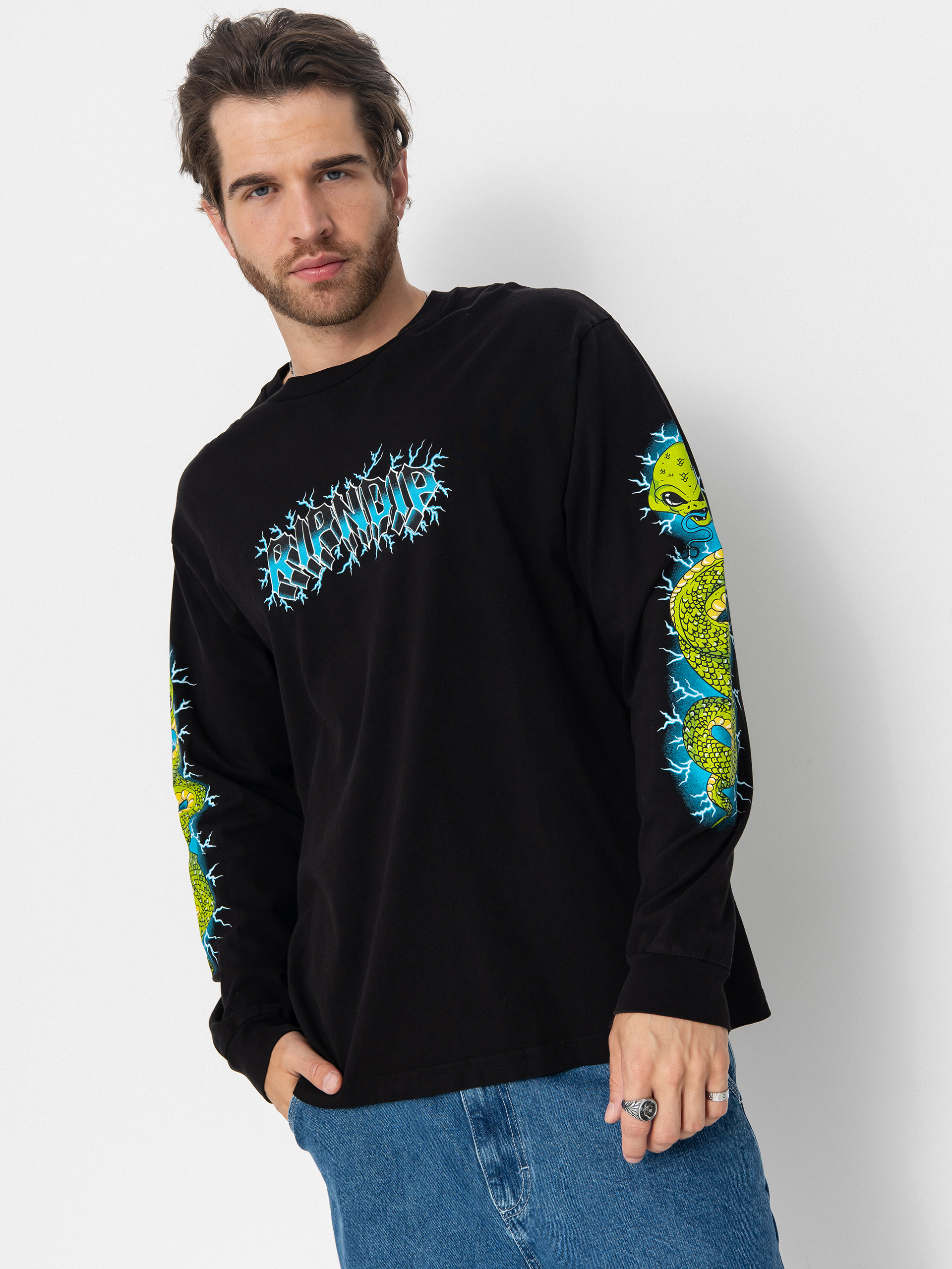 Longsleeve RipNDip Skull And Bones (black)