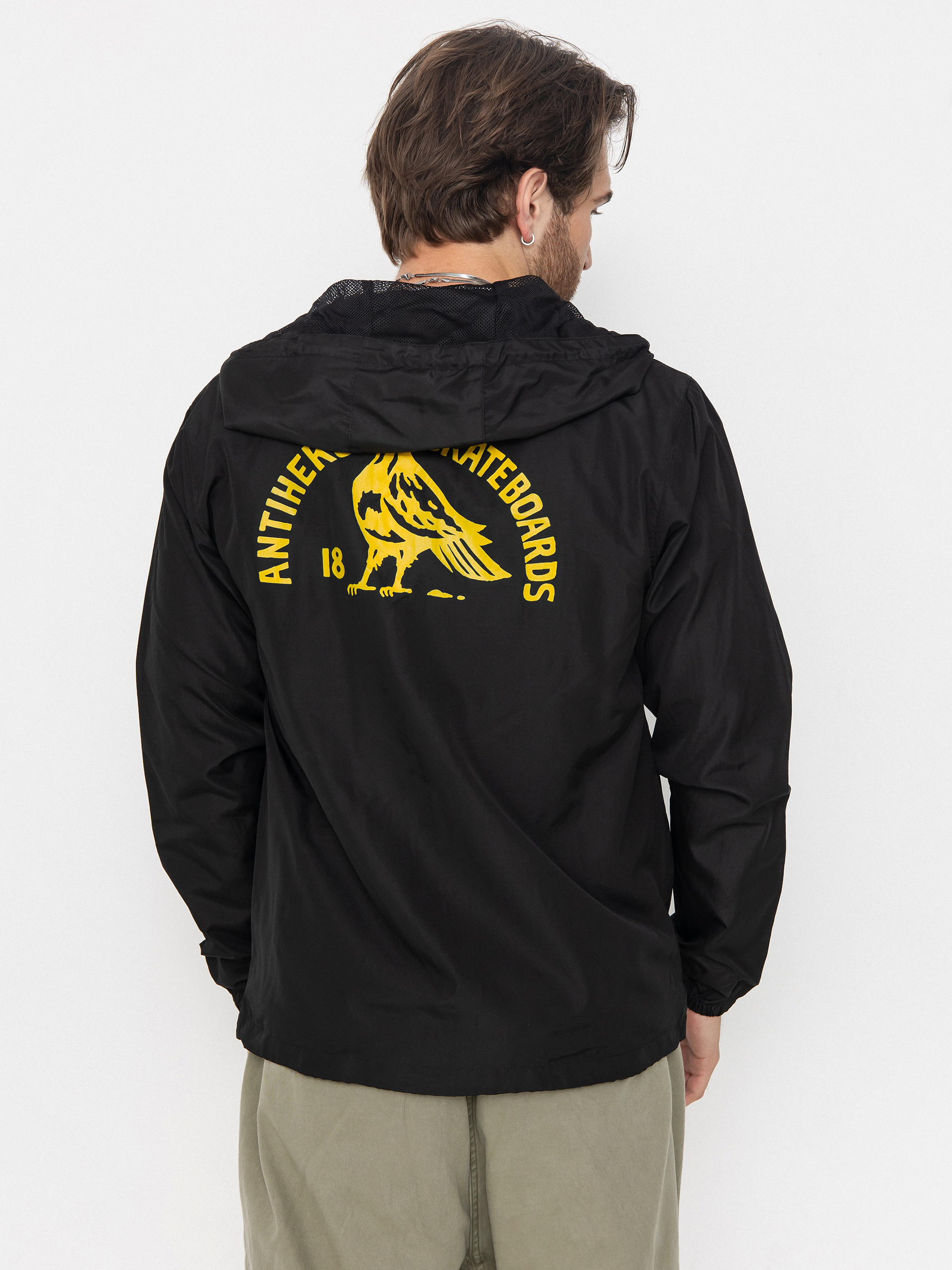 Kurtka Antihero Rock Dove (black w/yellow prints)