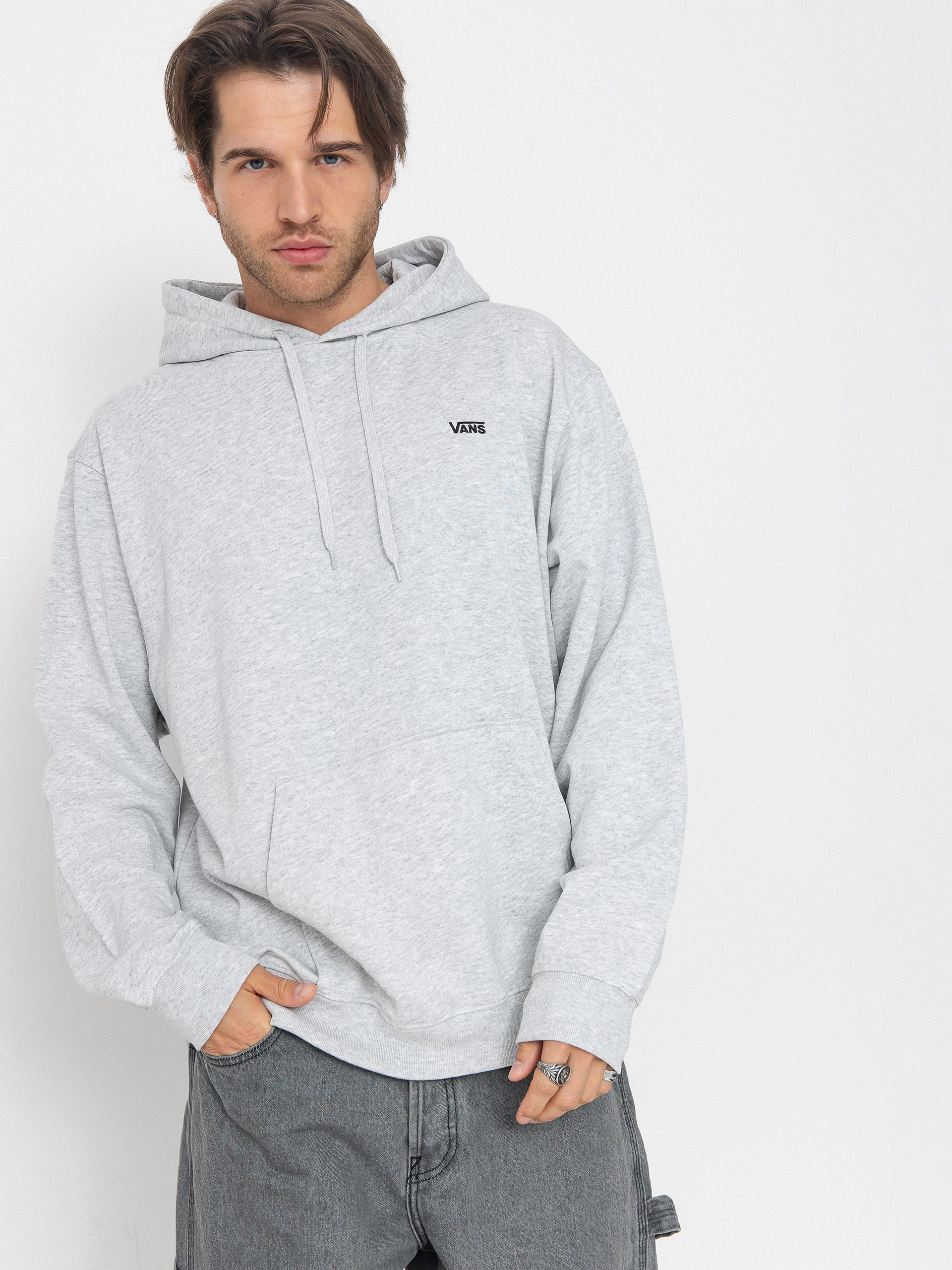 Bluza z kapturem Vans Left Chest II Loose HD (light grey heather)