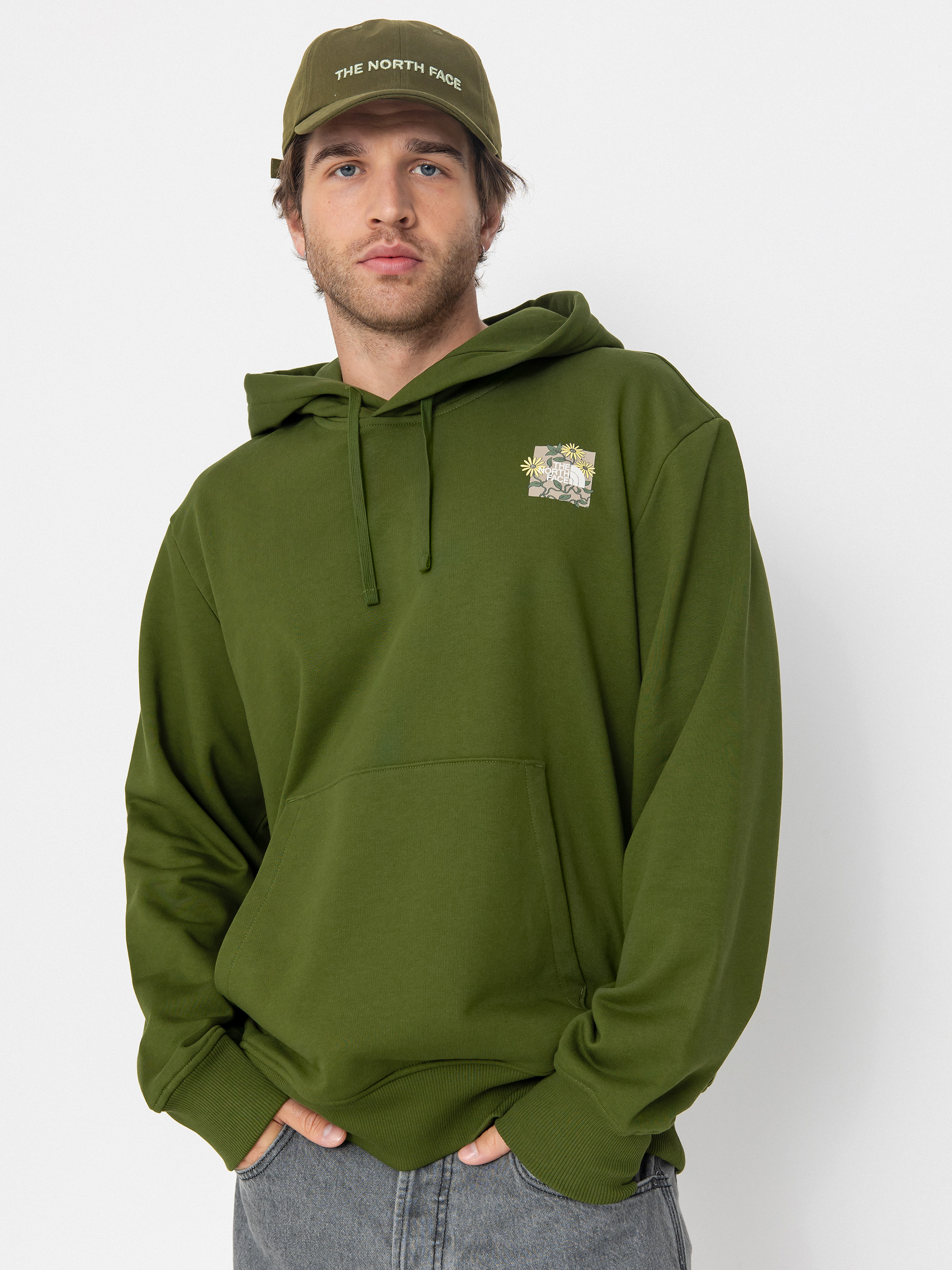 Bluza z kapturem The North Face Connect Relaxed Graphic HD (woodland green)