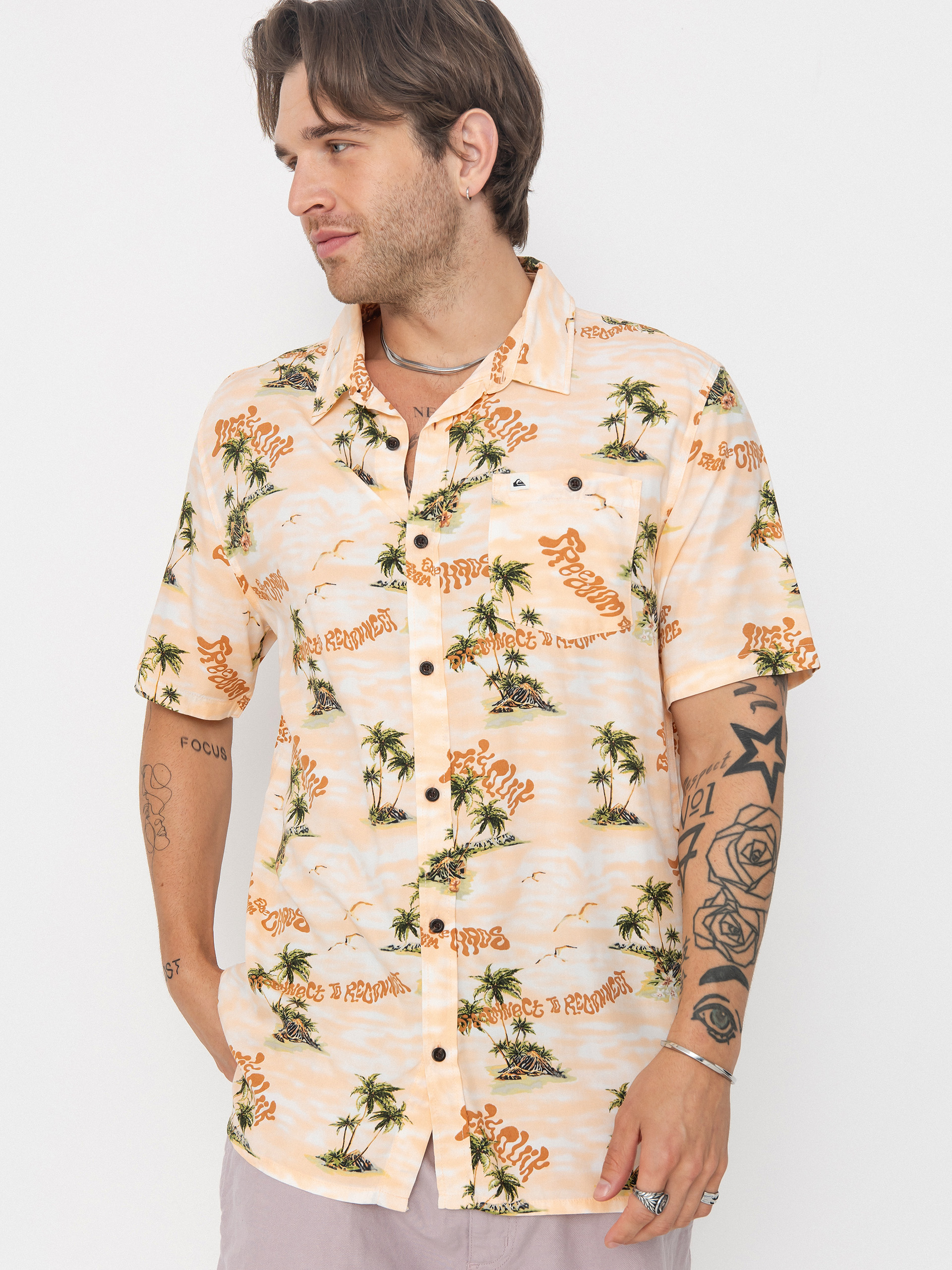 Koszula Quiksilver Safe Paradise (peach parfait naturama)