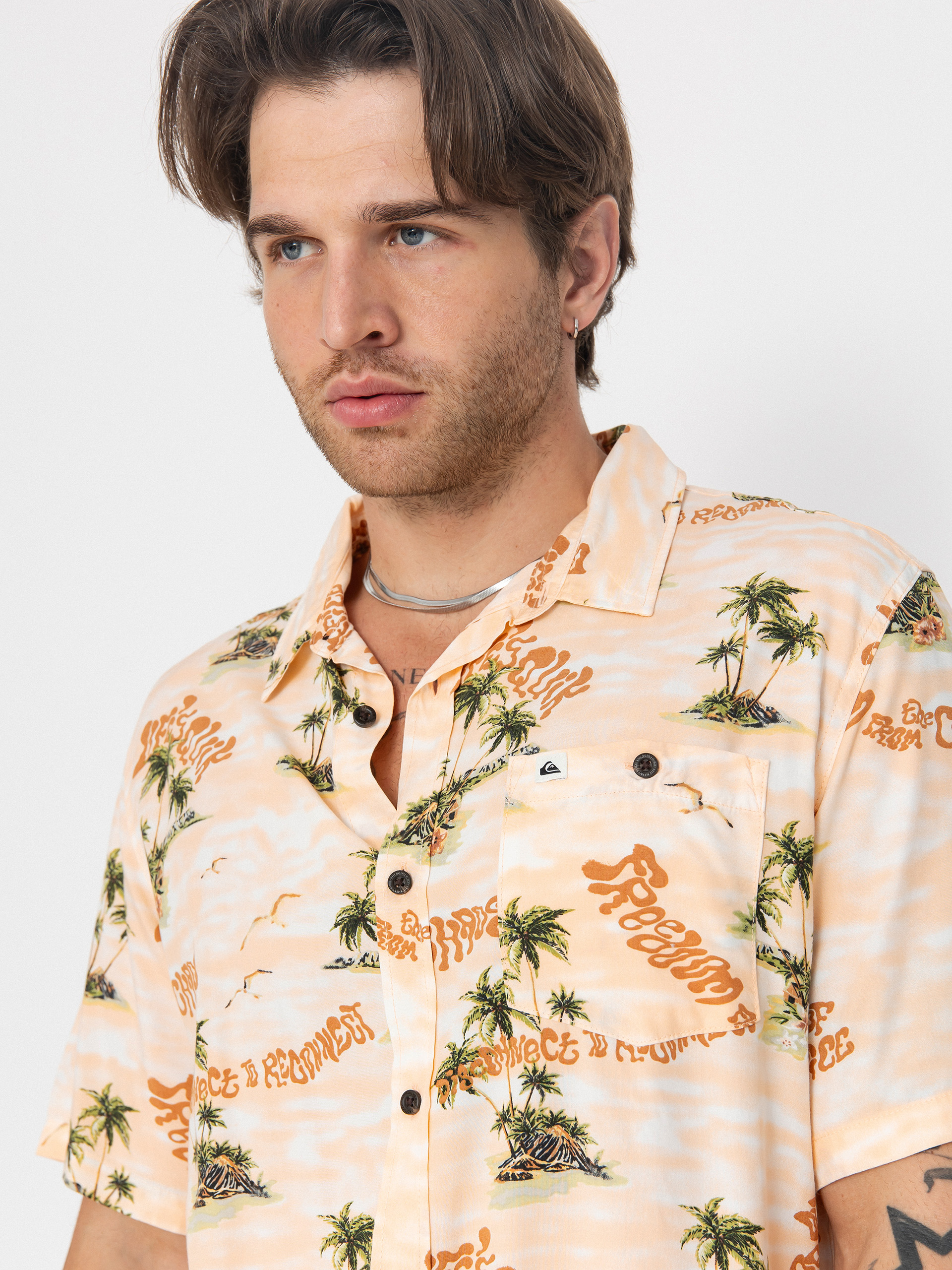 Koszula Quiksilver Safe Paradise (peach parfait naturama)