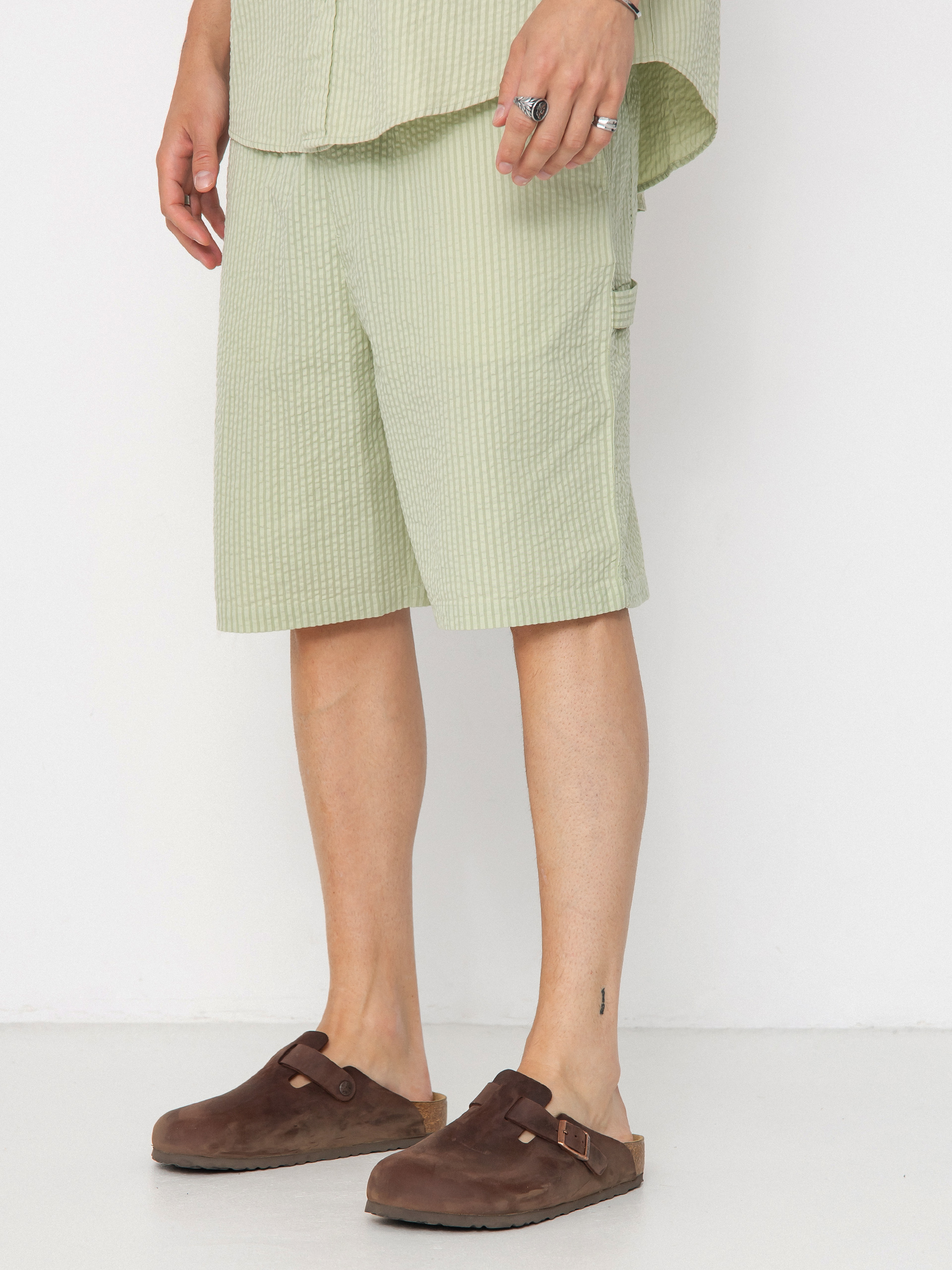Szorty Carhartt WIP Toland (toland stripe/pale olive)