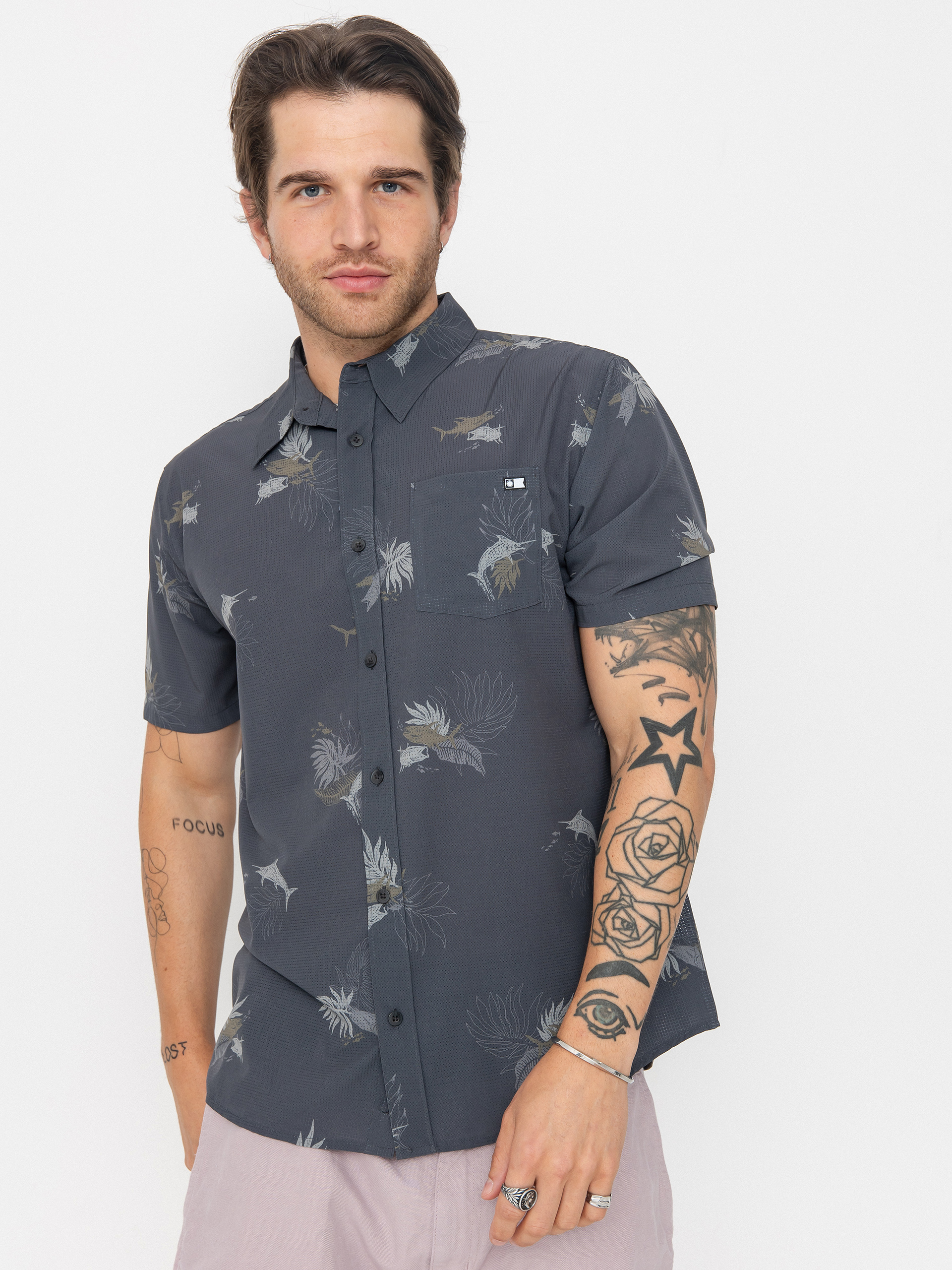 Koszula Salty Crew Breezer Perf Tech (charcoal)