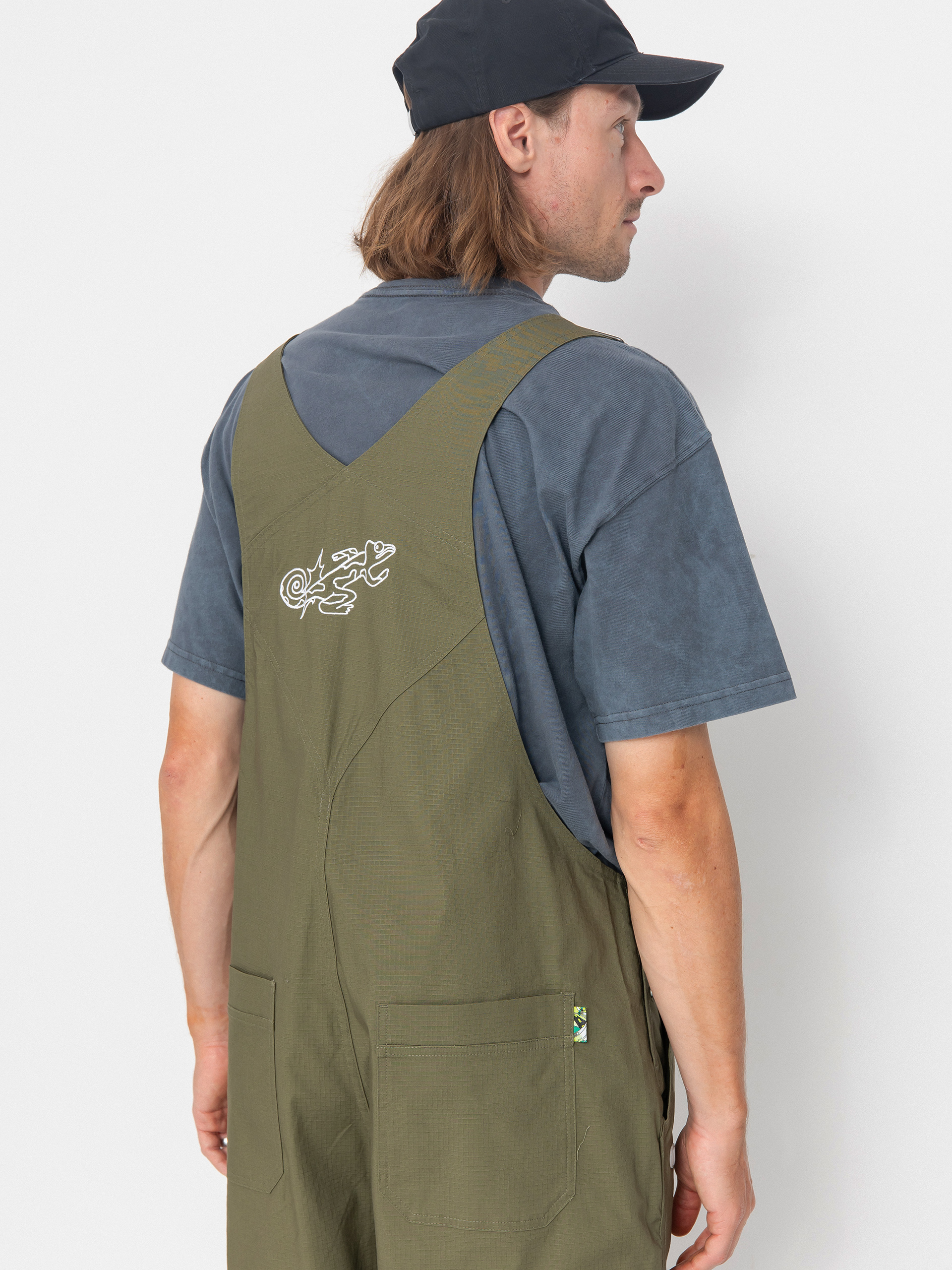 Spodnie Nike SB Federation Agnostic Overalls (medium olive/white)