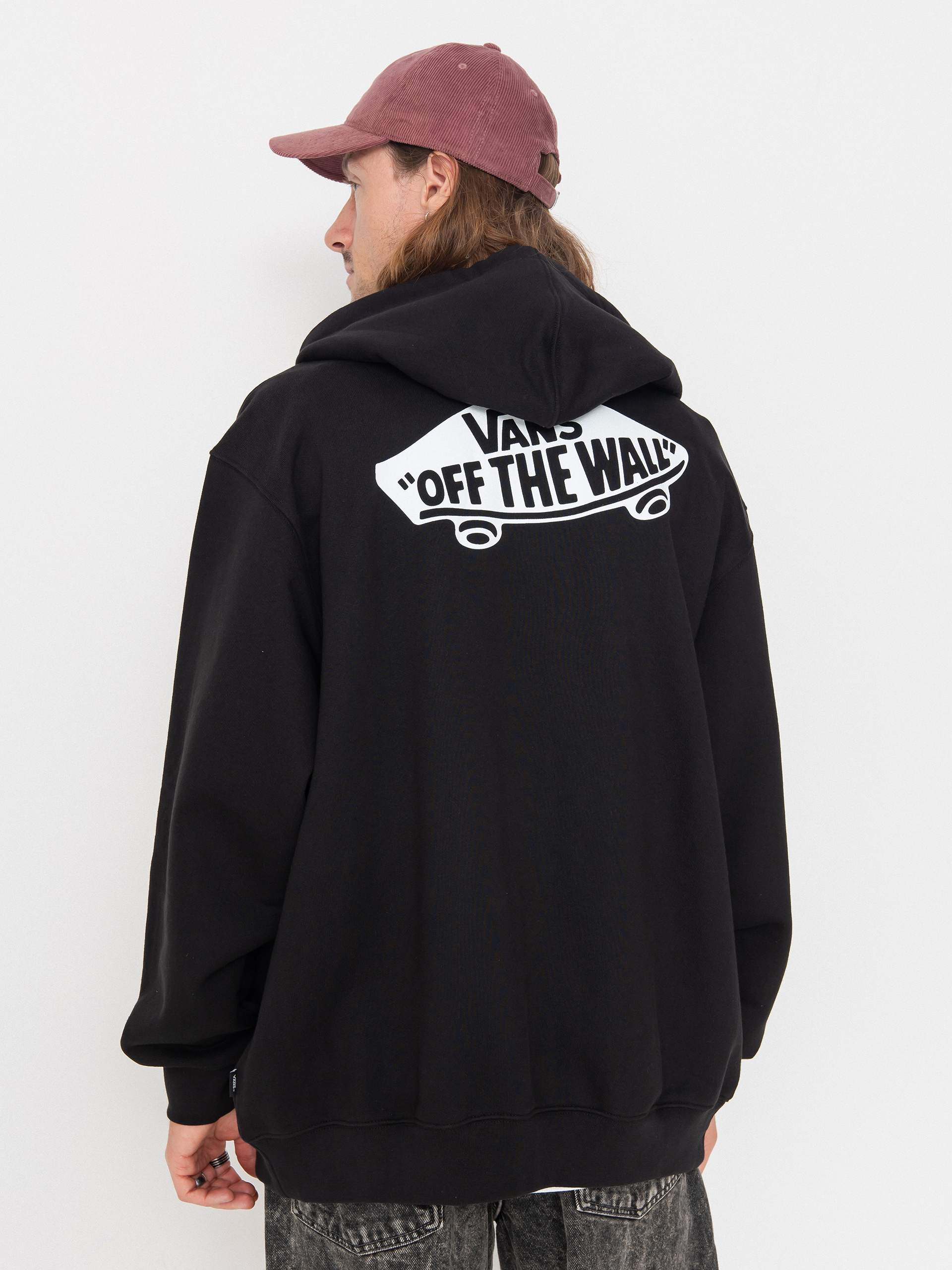 Bluza z kapturem Vans Style 76 II Loose Ft ZHD (black/white)