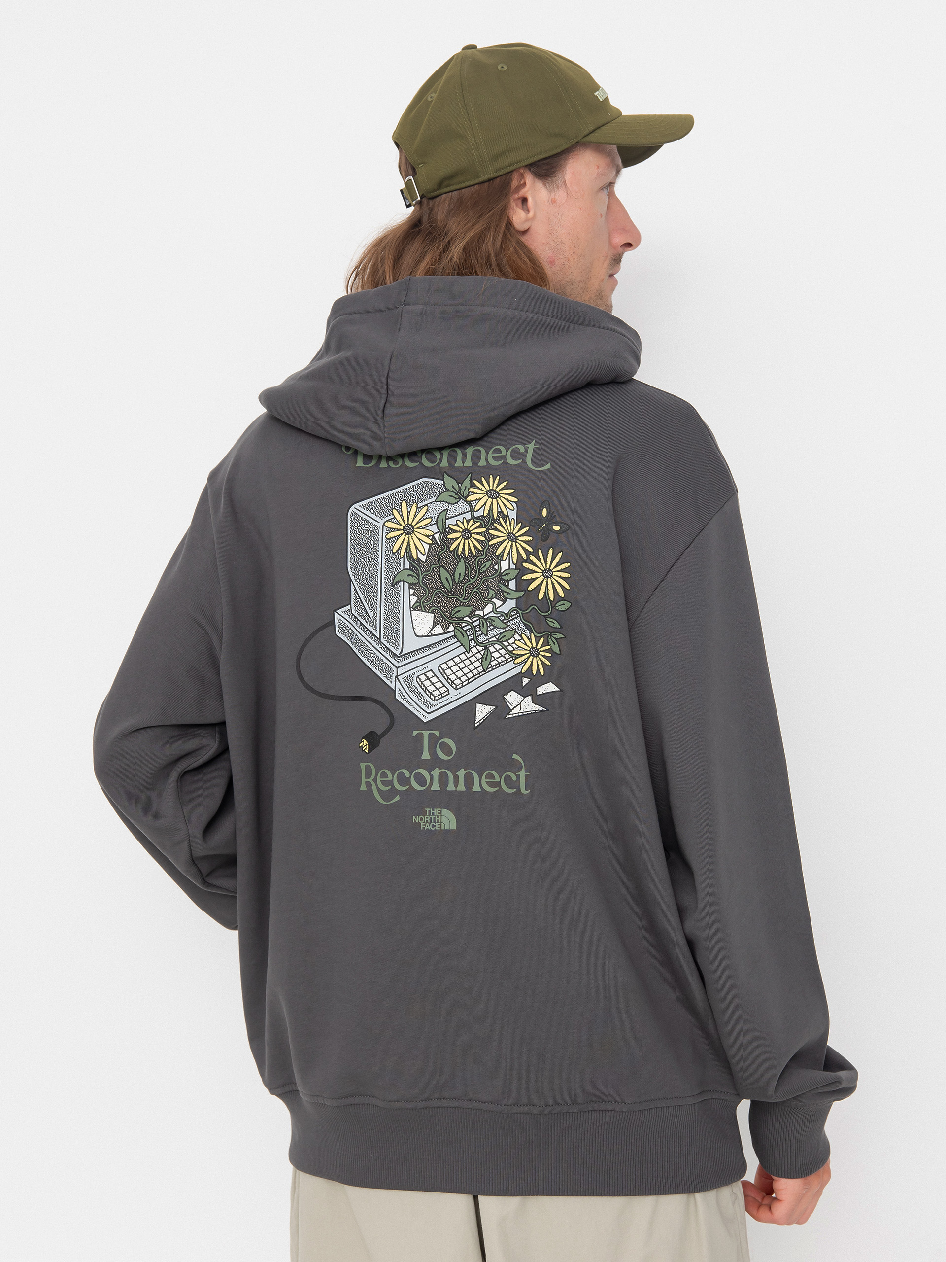 Bluza z kapturem The North Face Connect Relaxed Graphic HD (anthracite grey)