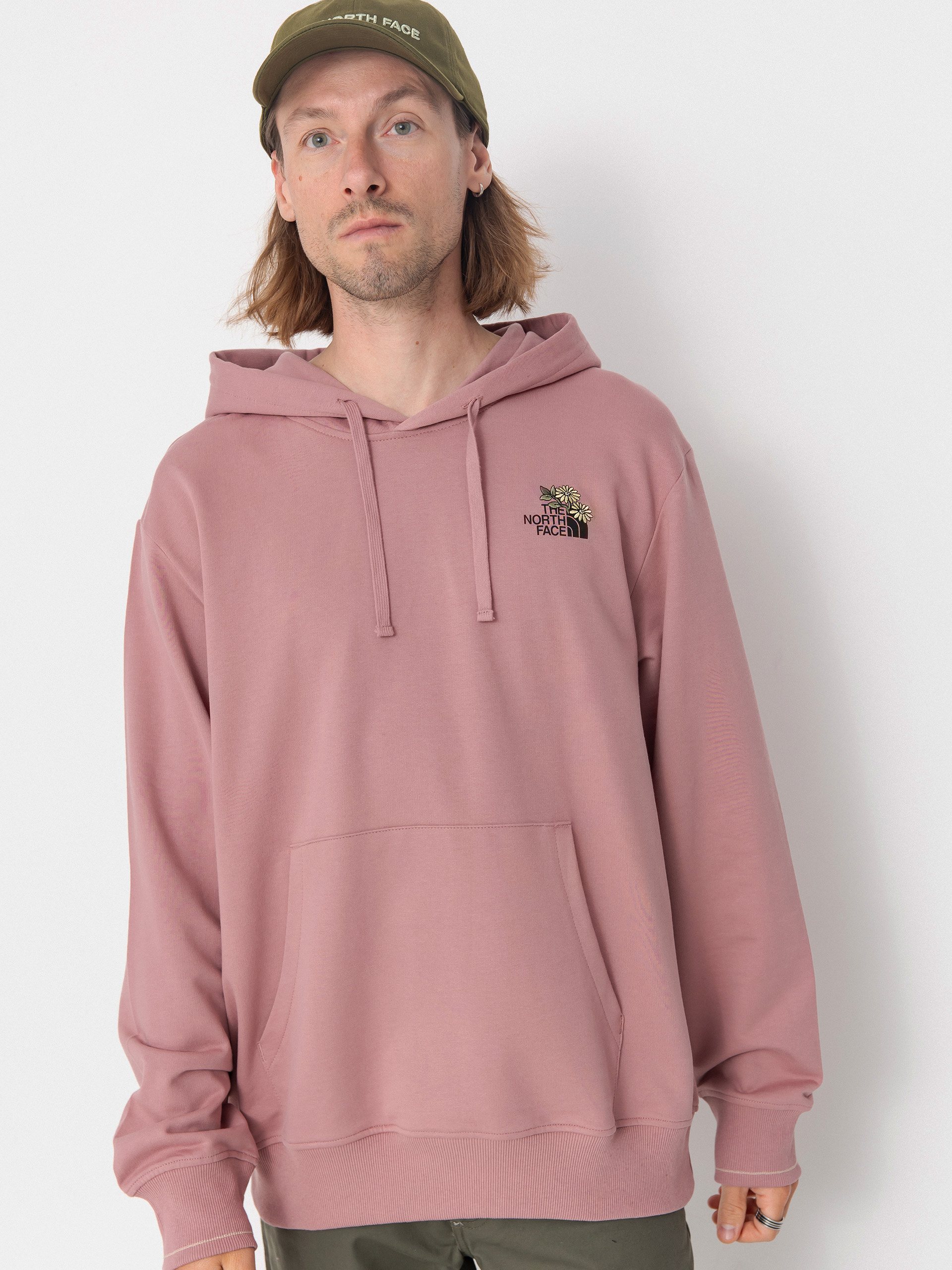 Bluza z kapturem The North Face Flower Dome Relaxed HD (nostalgia rose)